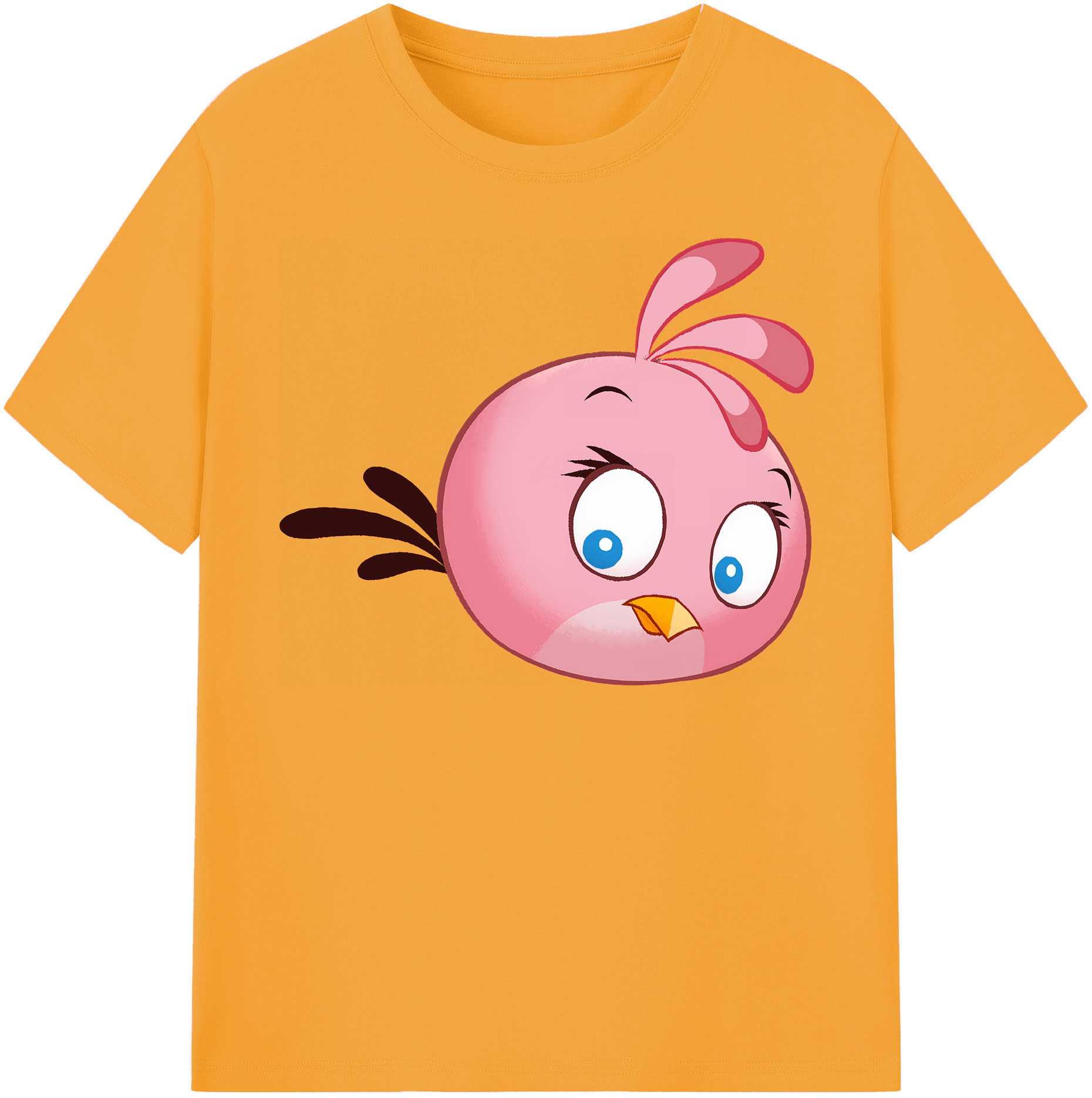 （画像用） Angry Birds アングリーバード レディースカジュアルプリントTシャツ（綿100％）
