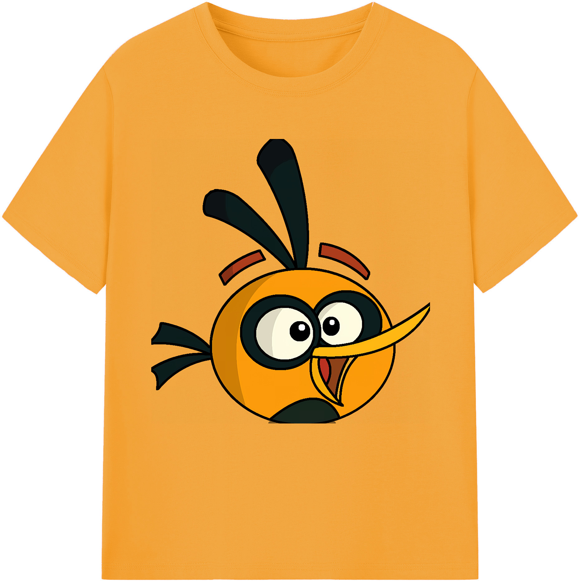 （画像用） Angry Birds アングリーバード レディースカジュアルプリントTシャツ（綿100％）