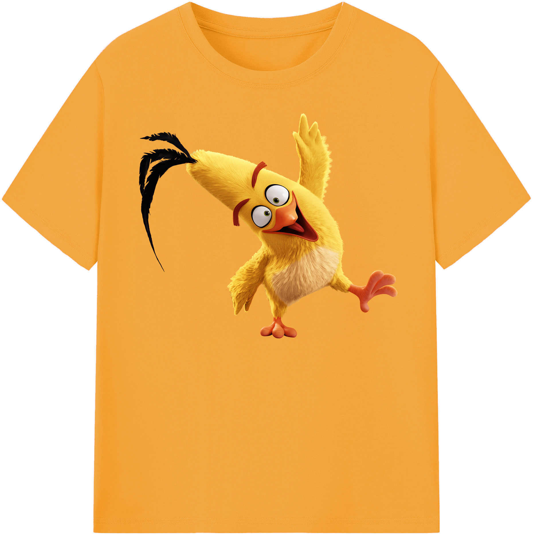 （画像用） Angry Birds アングリーバード レディースカジュアルプリントTシャツ（綿100％）