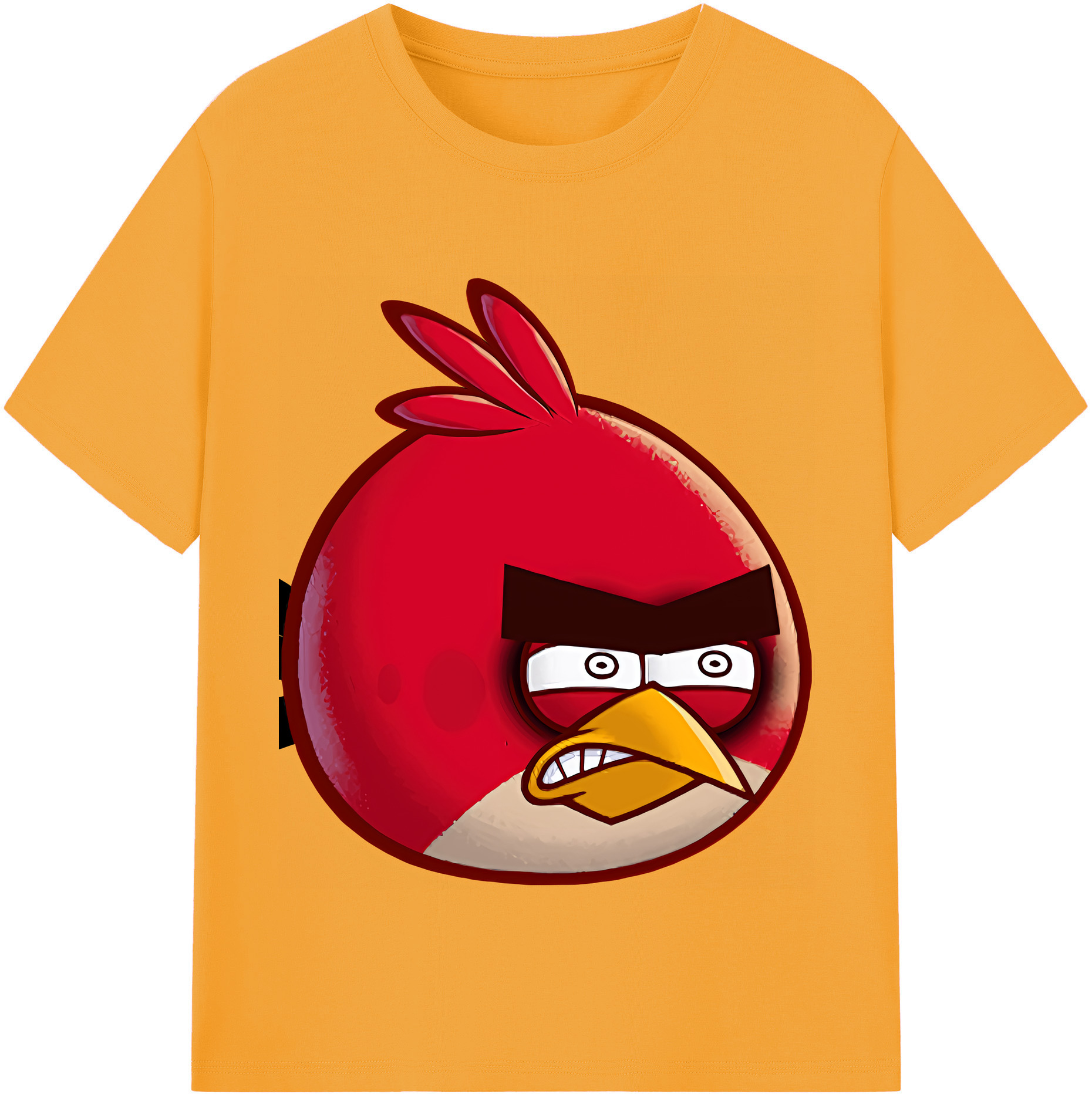 （画像用） Angry Birds アングリーバード レディースカジュアルプリントTシャツ（綿100％）