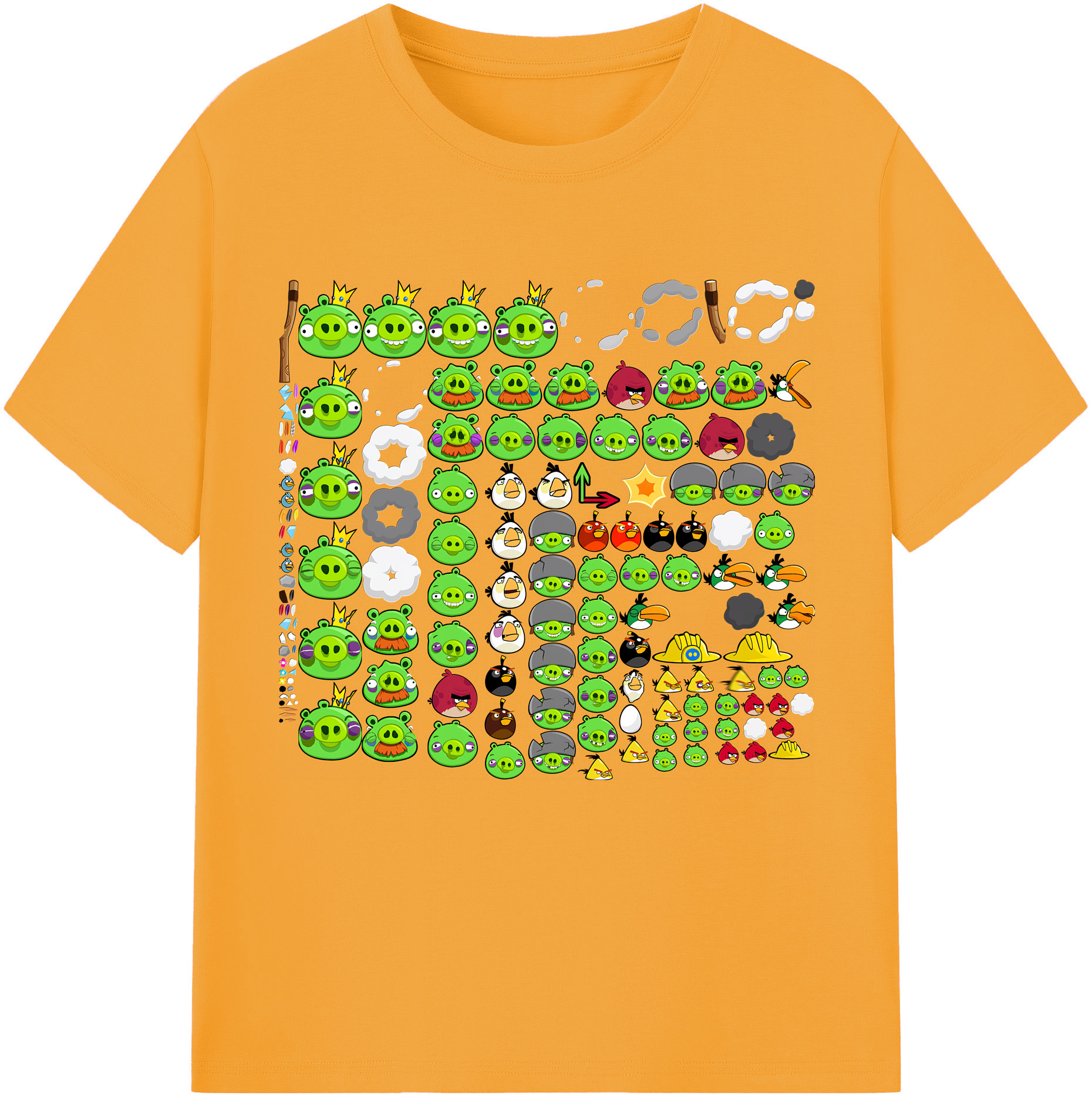 （画像用） Angry Birds アングリーバード レディースカジュアルプリントTシャツ（綿100％）