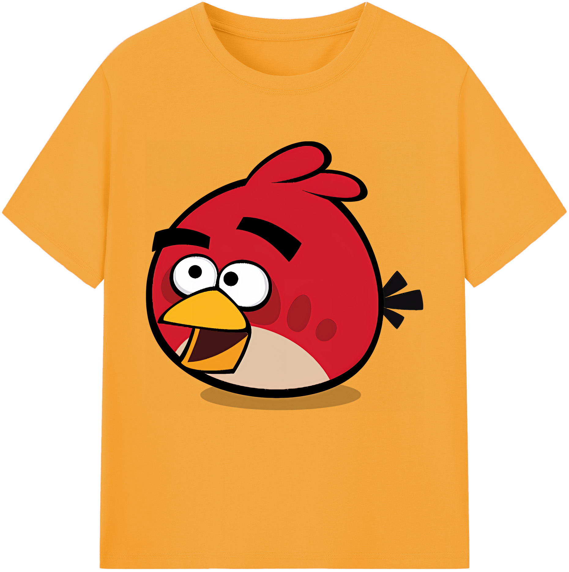 （画像用） Angry Birds アングリーバード レディースカジュアルプリントTシャツ（綿100％）