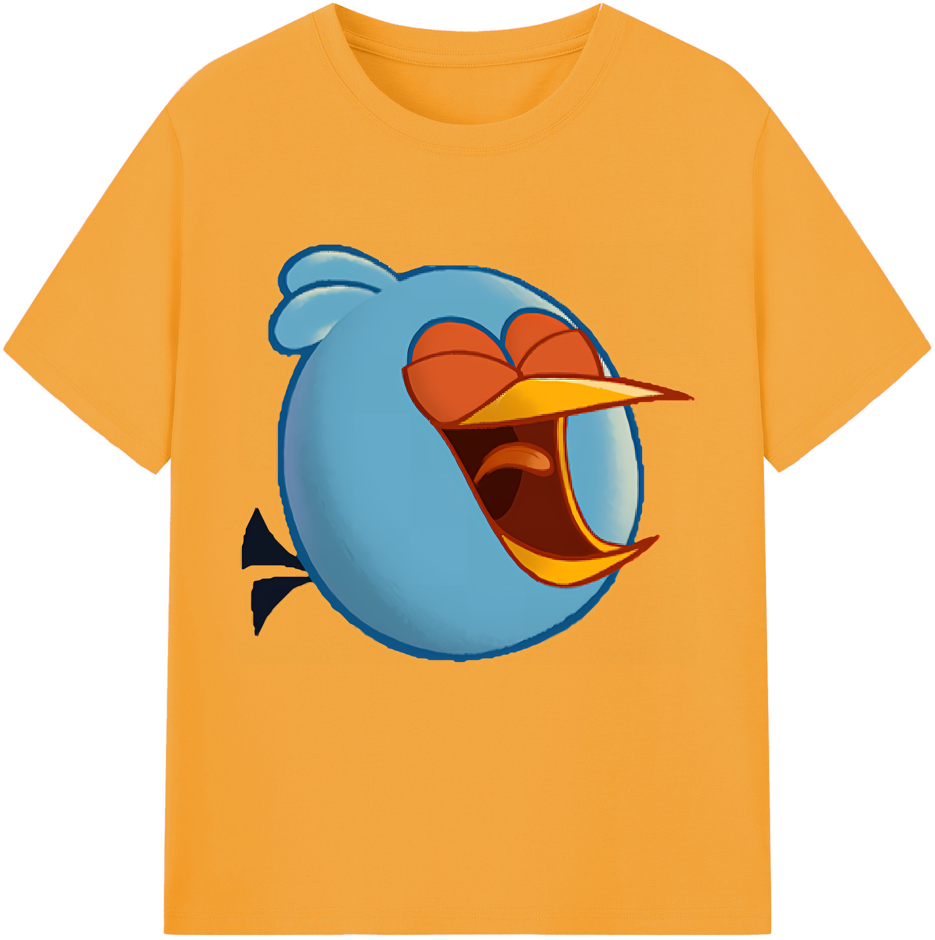 （画像用） Angry Birds アングリーバード レディースカジュアルプリントTシャツ（綿100％）