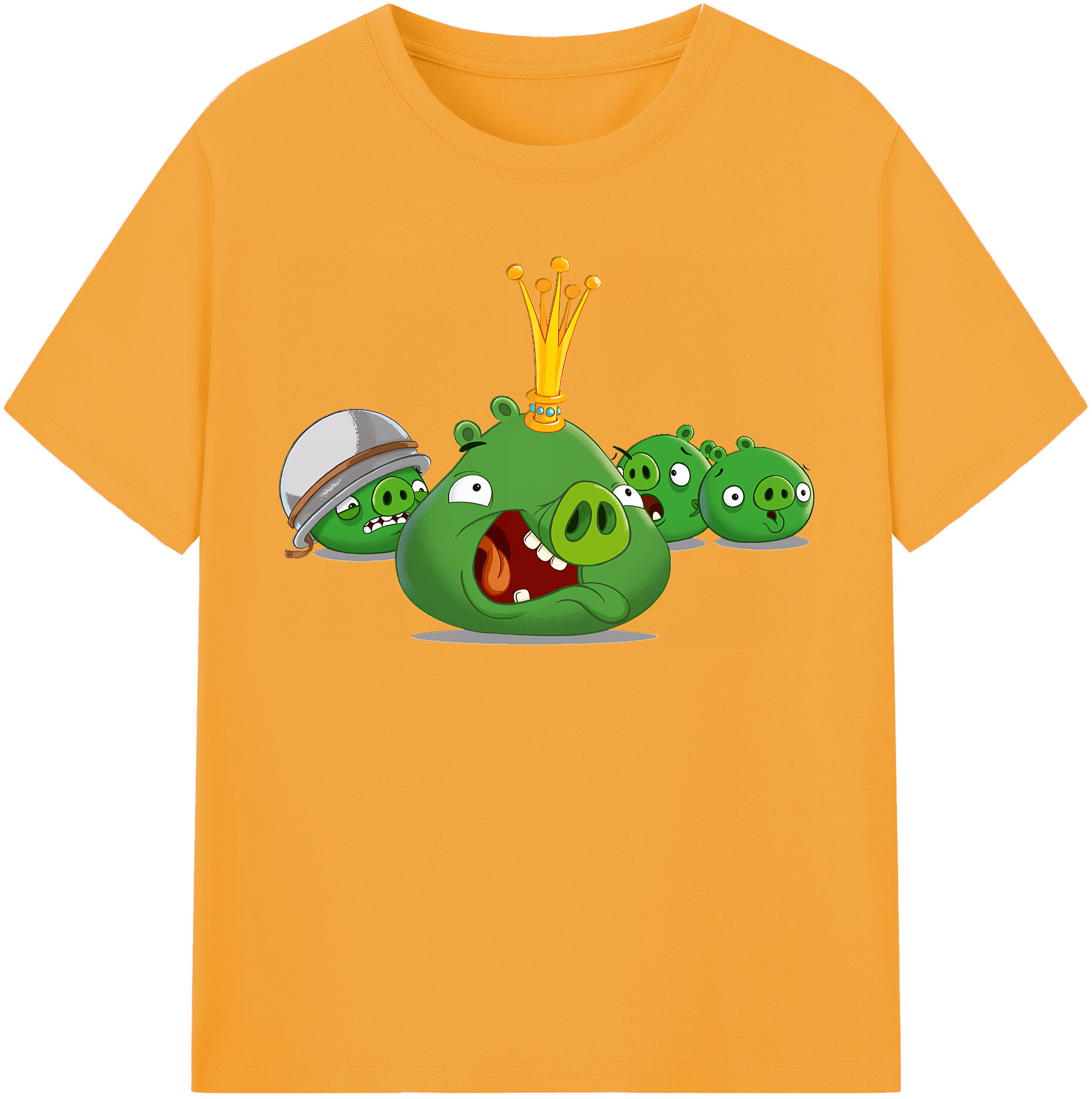 （画像用） Angry Birds アングリーバード レディースカジュアルプリントTシャツ（綿100％）