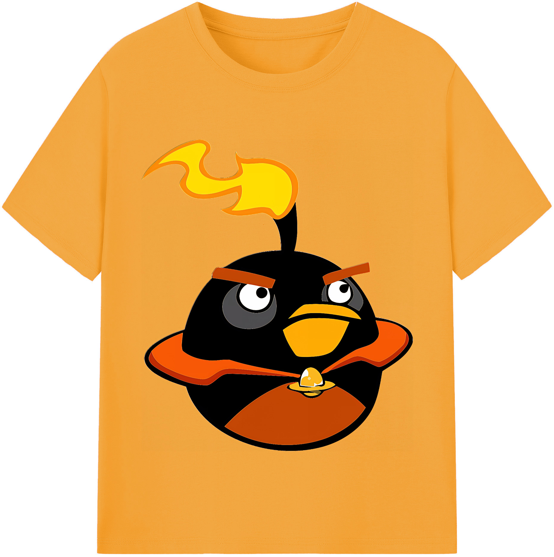 （画像用） Angry Birds アングリーバード レディースカジュアルプリントTシャツ（綿100％）