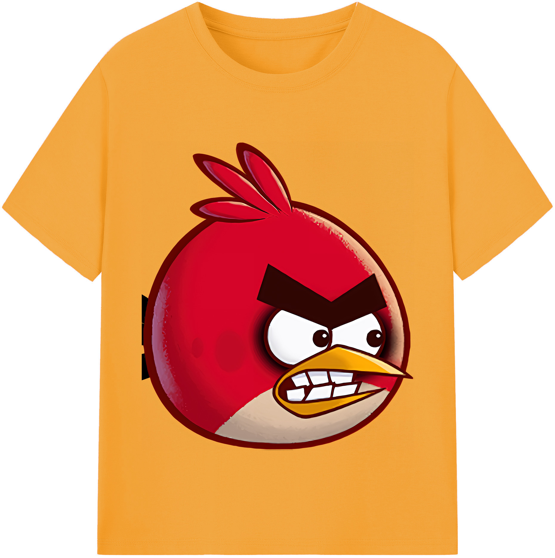 （画像用） Angry Birds アングリーバード レディースカジュアルプリントTシャツ（綿100％）