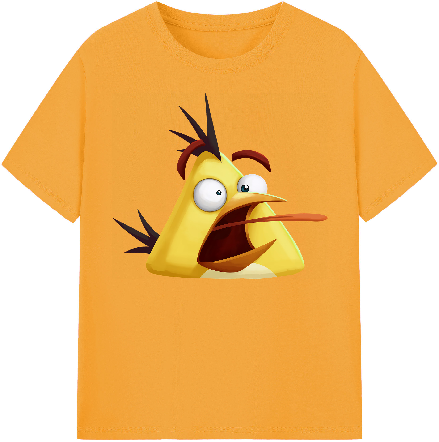 （画像用） Angry Birds アングリーバード レディースカジュアルプリントTシャツ（綿100％）