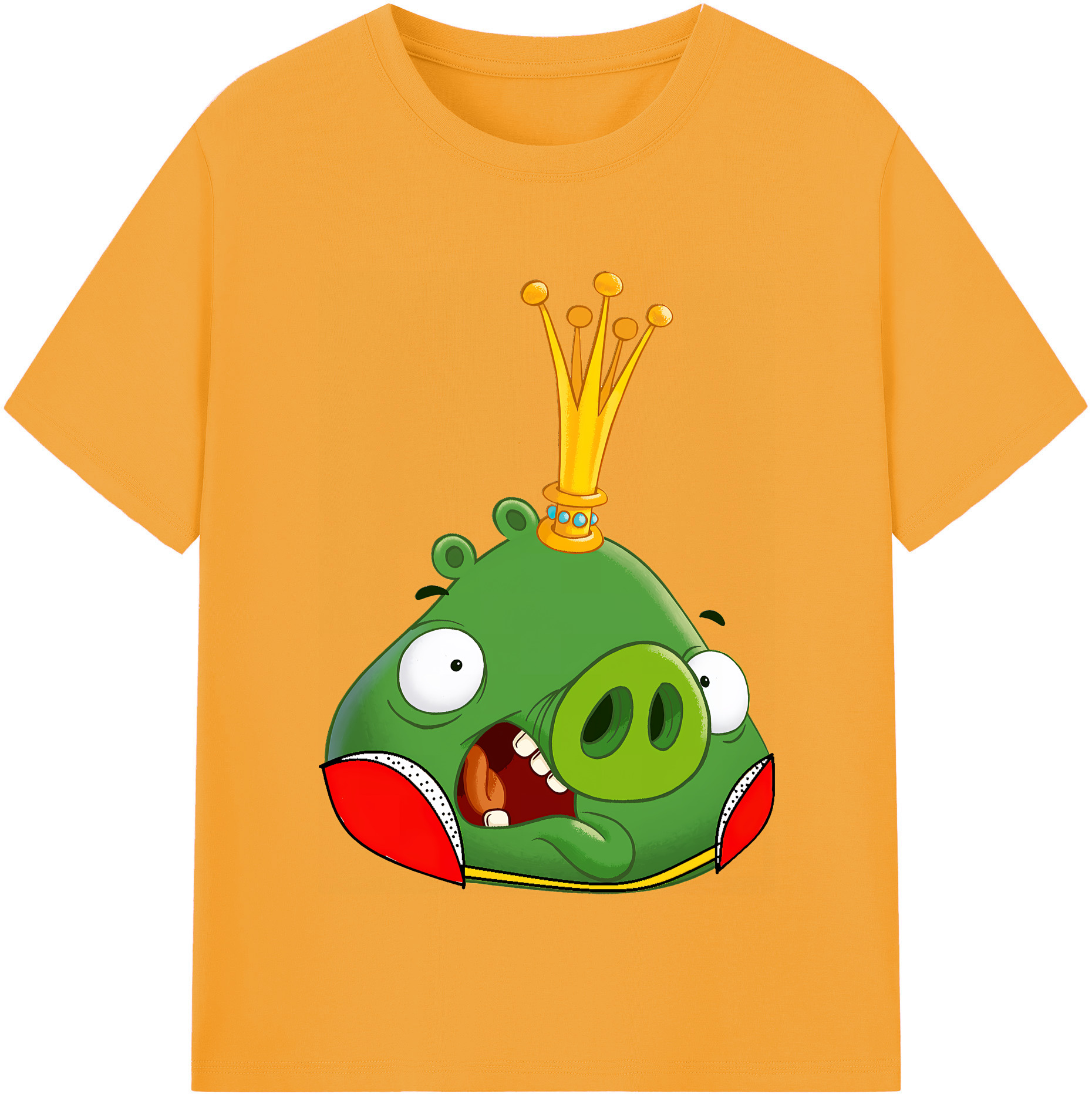 （画像用） Angry Birds アングリーバード レディースカジュアルプリントTシャツ（綿100％）