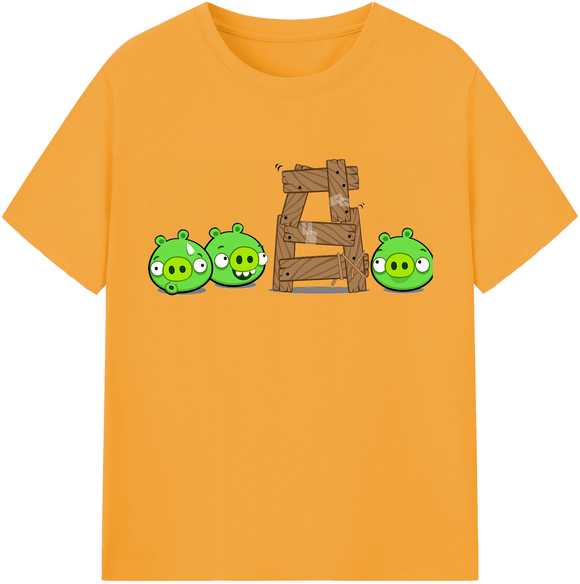 （画像用） Angry Birds アングリーバード レディースカジュアルプリントTシャツ（綿100％）