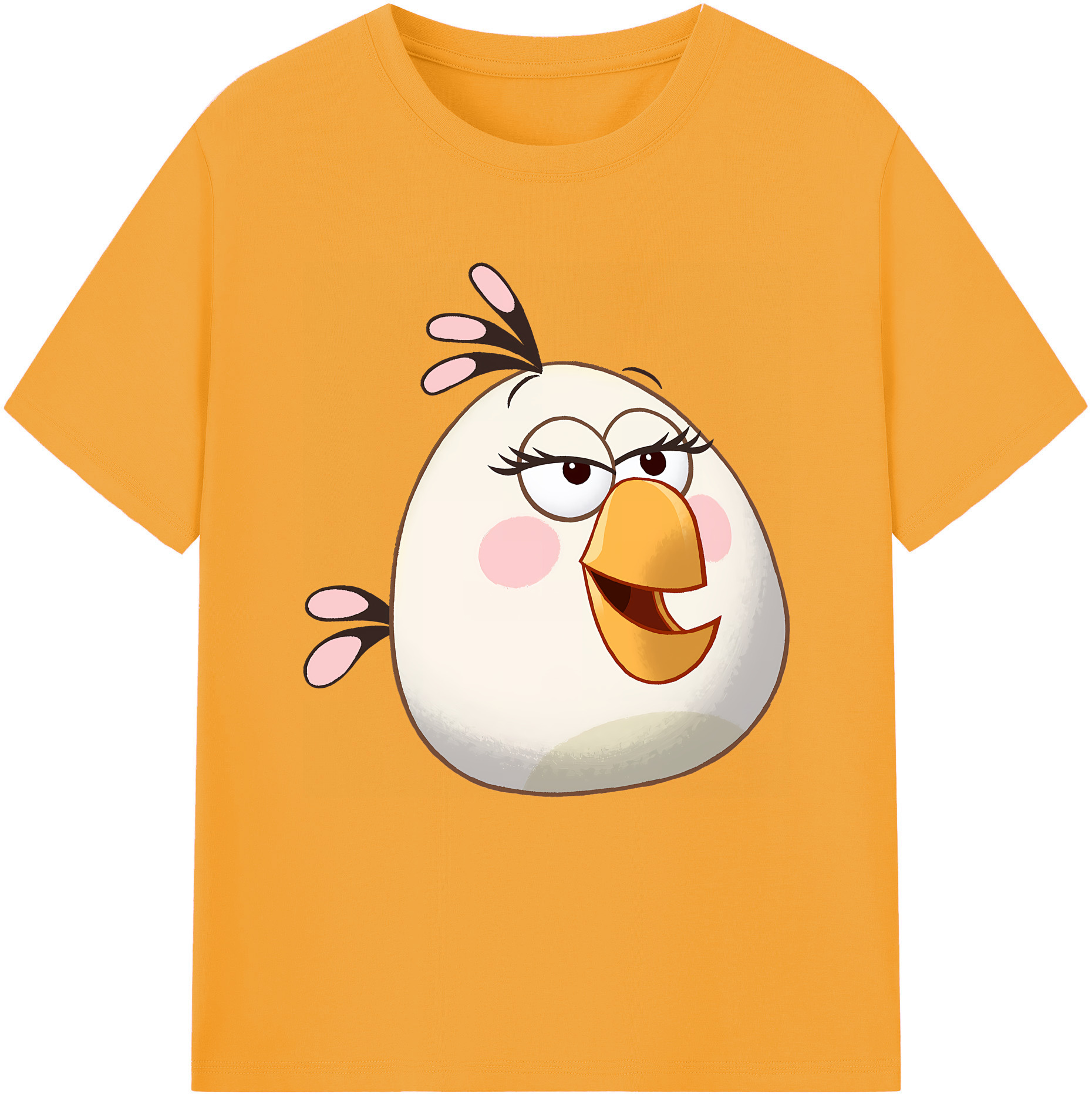 （画像用） Angry Birds アングリーバード レディースカジュアルプリントTシャツ（綿100％）