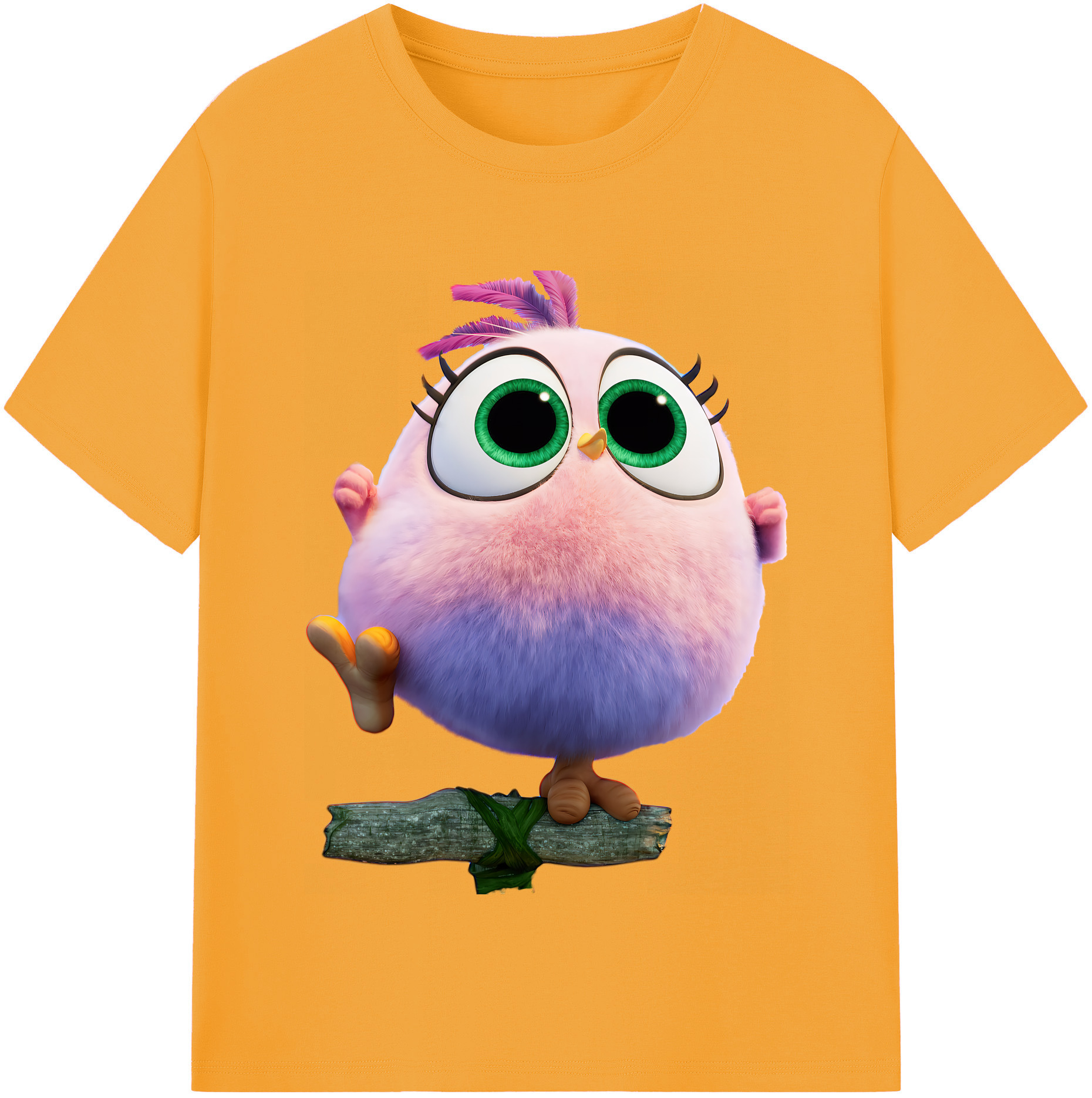 （画像用） Angry Birds アングリーバード レディースカジュアルプリントTシャツ（綿100％）