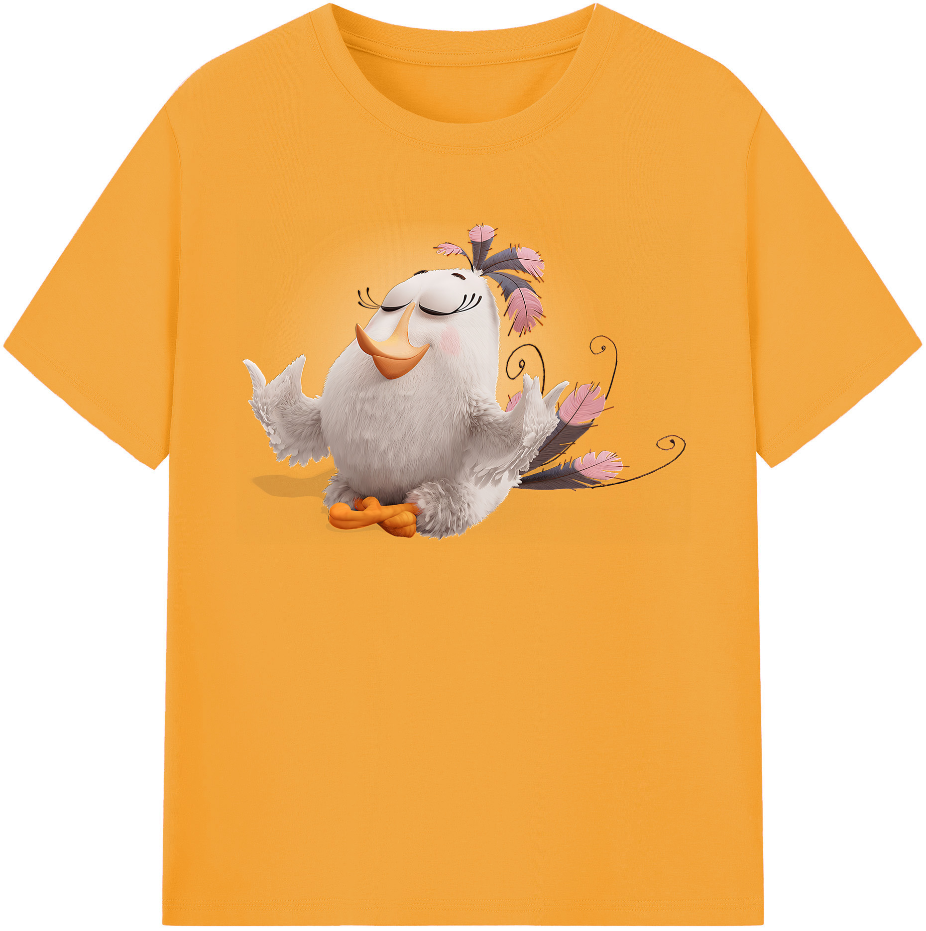 （画像用） Angry Birds アングリーバード レディースカジュアルプリントTシャツ（綿100％）