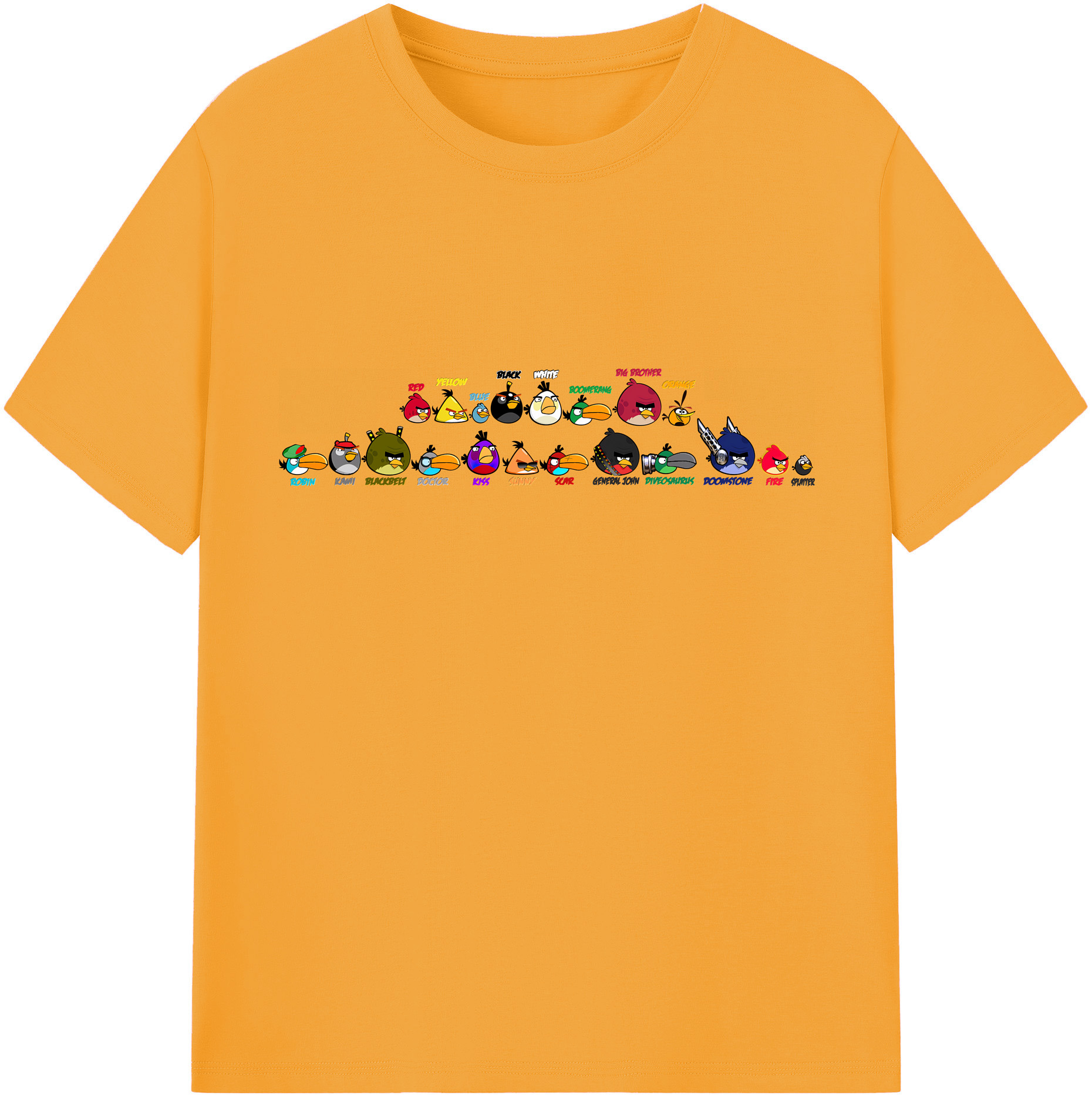 （画像用） Angry Birds アングリーバード レディースカジュアルプリントTシャツ（綿100％）