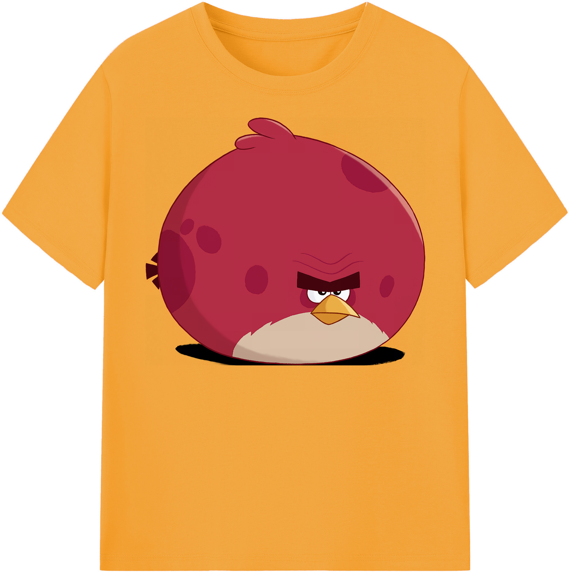 （画像用） Angry Birds アングリーバード レディースカジュアルプリントTシャツ（綿100％）