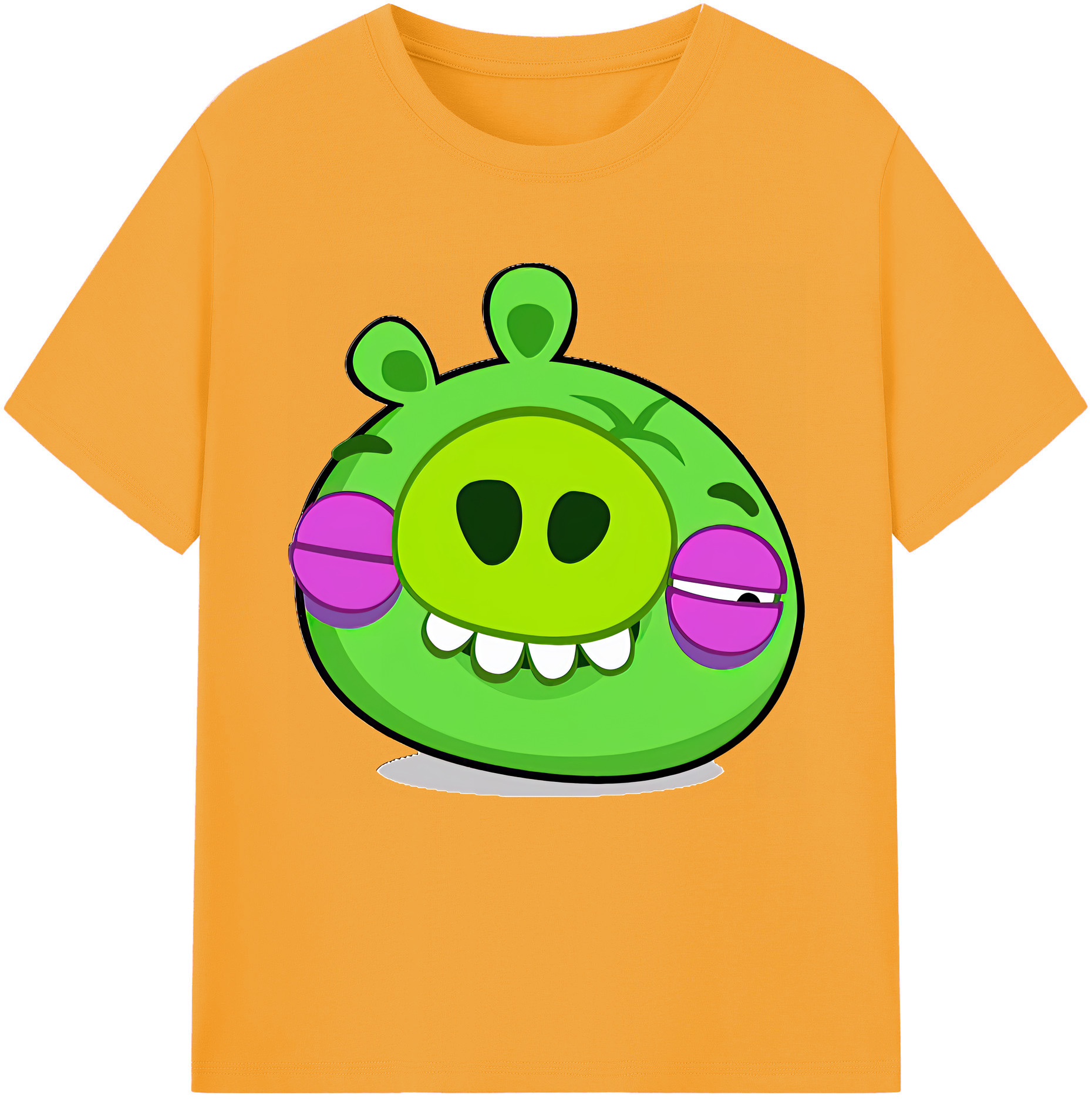 （画像用） Angry Birds アングリーバード レディースカジュアルプリントTシャツ（綿100％）