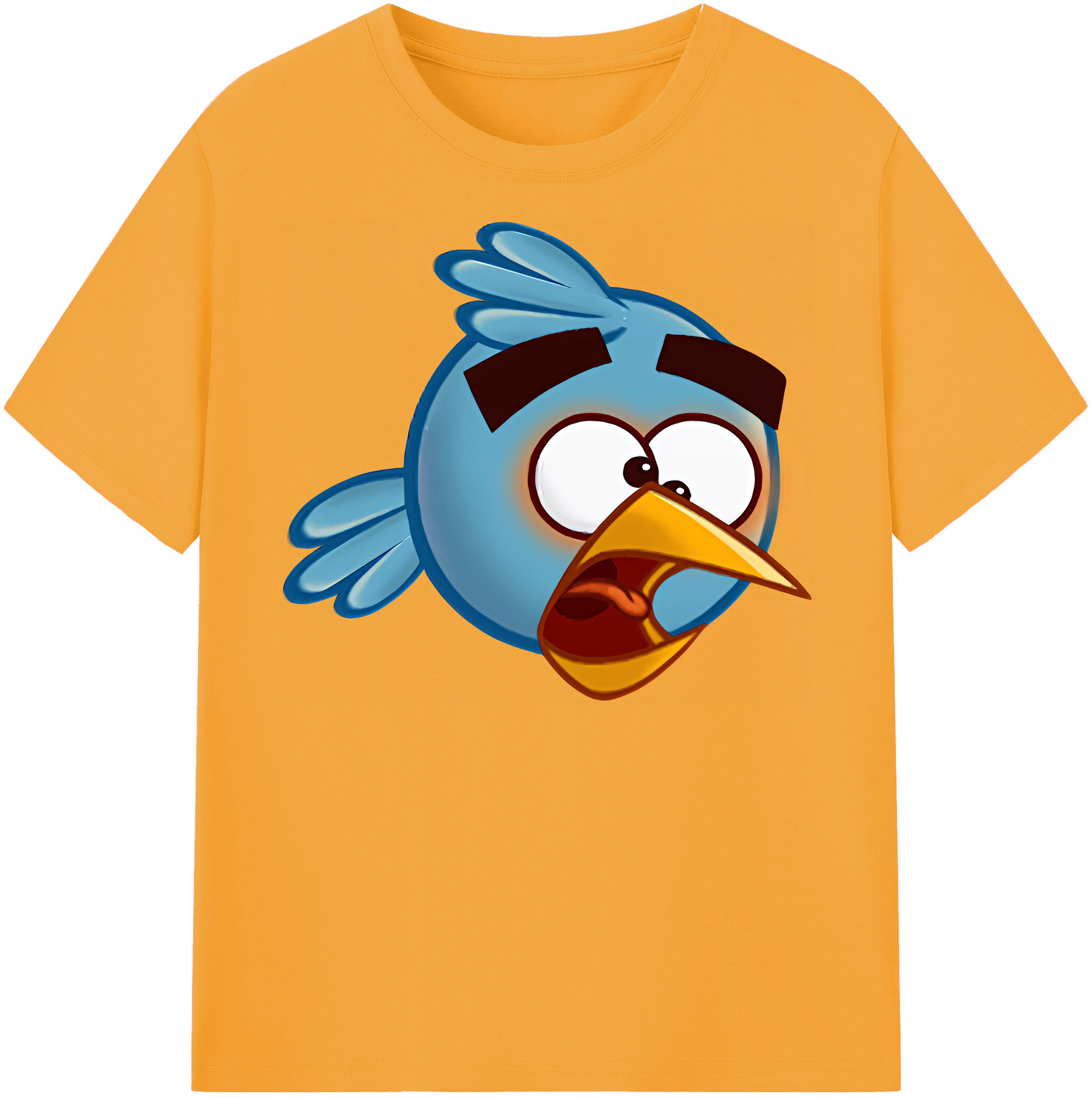 （画像用） Angry Birds アングリーバード レディースカジュアルプリントTシャツ（綿100％）