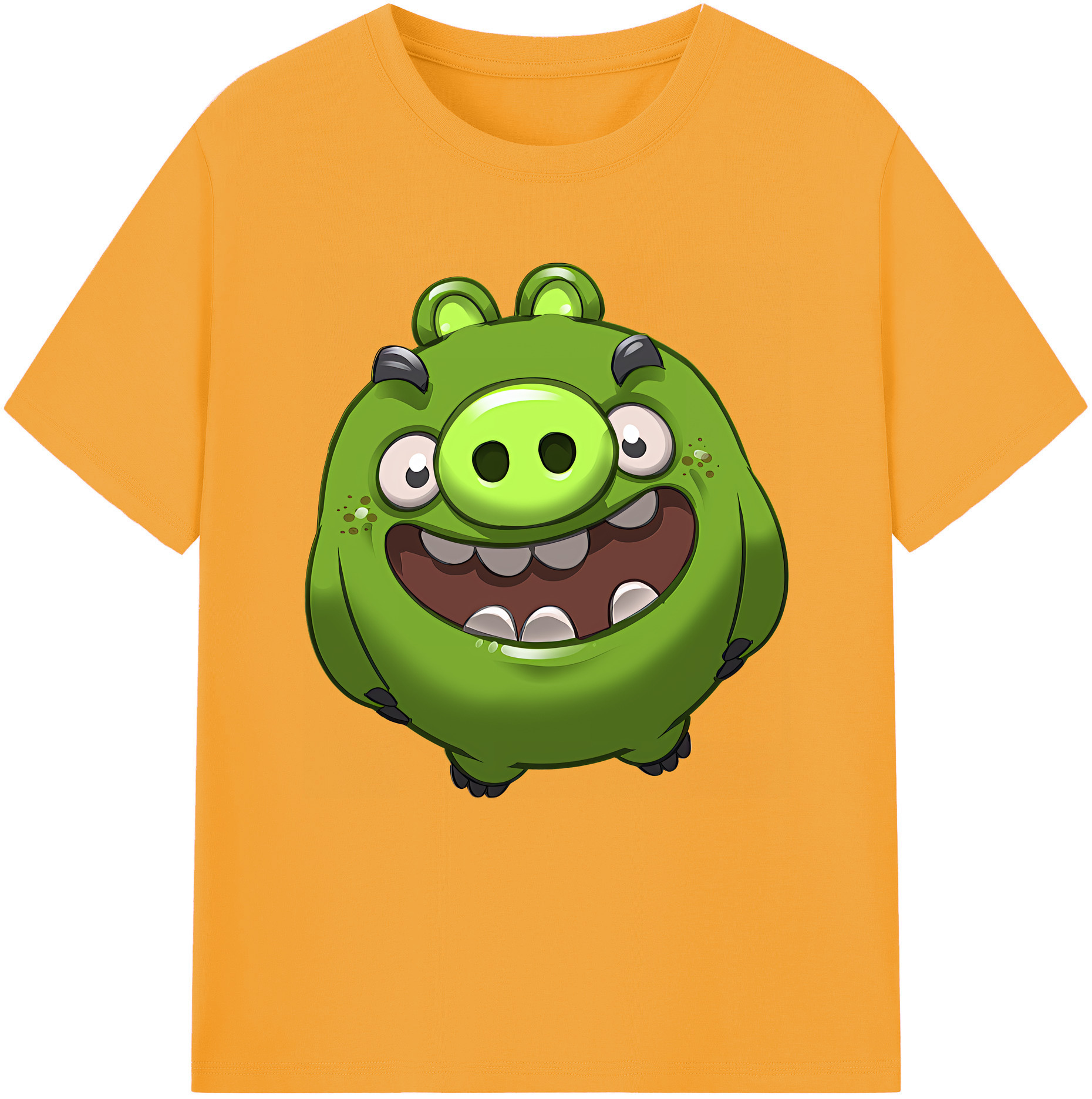 （画像用） Angry Birds アングリーバード レディースカジュアルプリントTシャツ（綿100％）