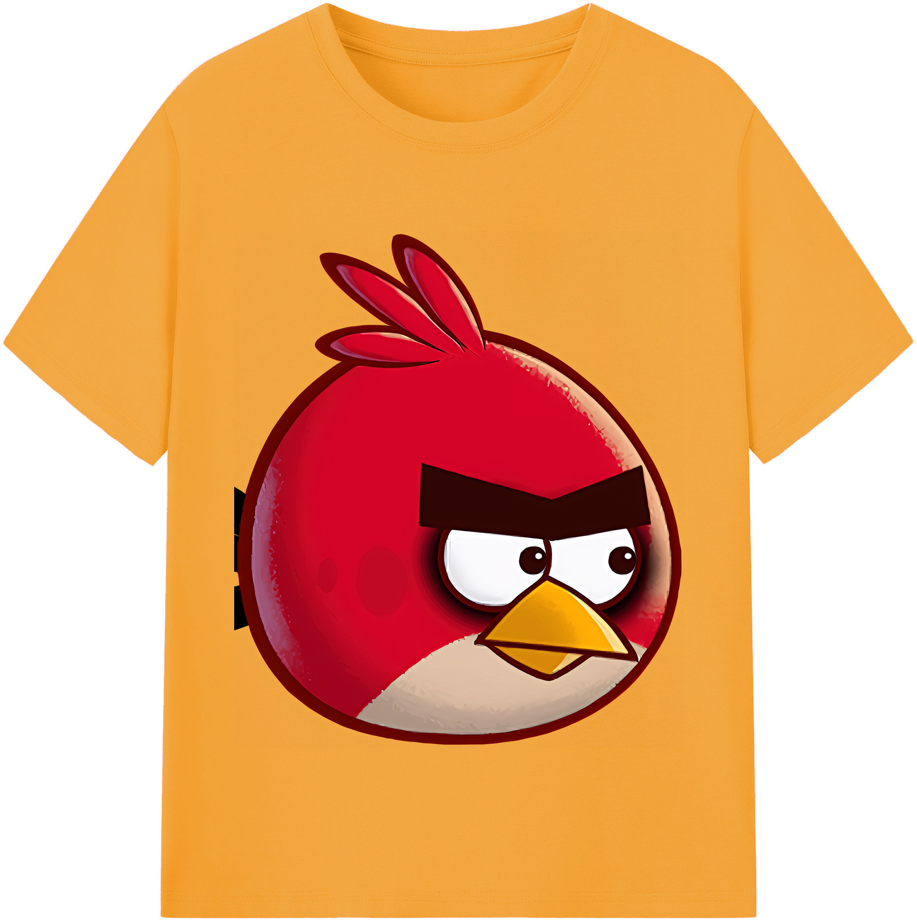 （画像用） Angry Birds アングリーバード レディースカジュアルプリントTシャツ（綿100％）