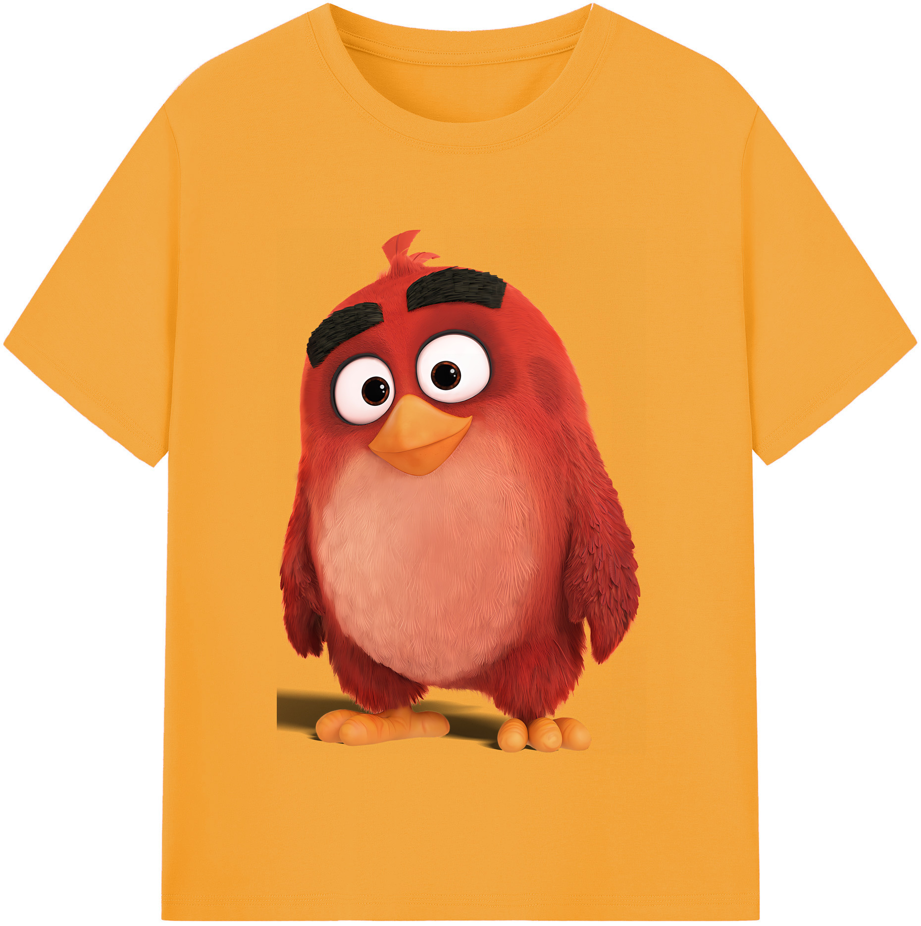（画像用） Angry Birds アングリーバード レディースカジュアルプリントTシャツ（綿100％）