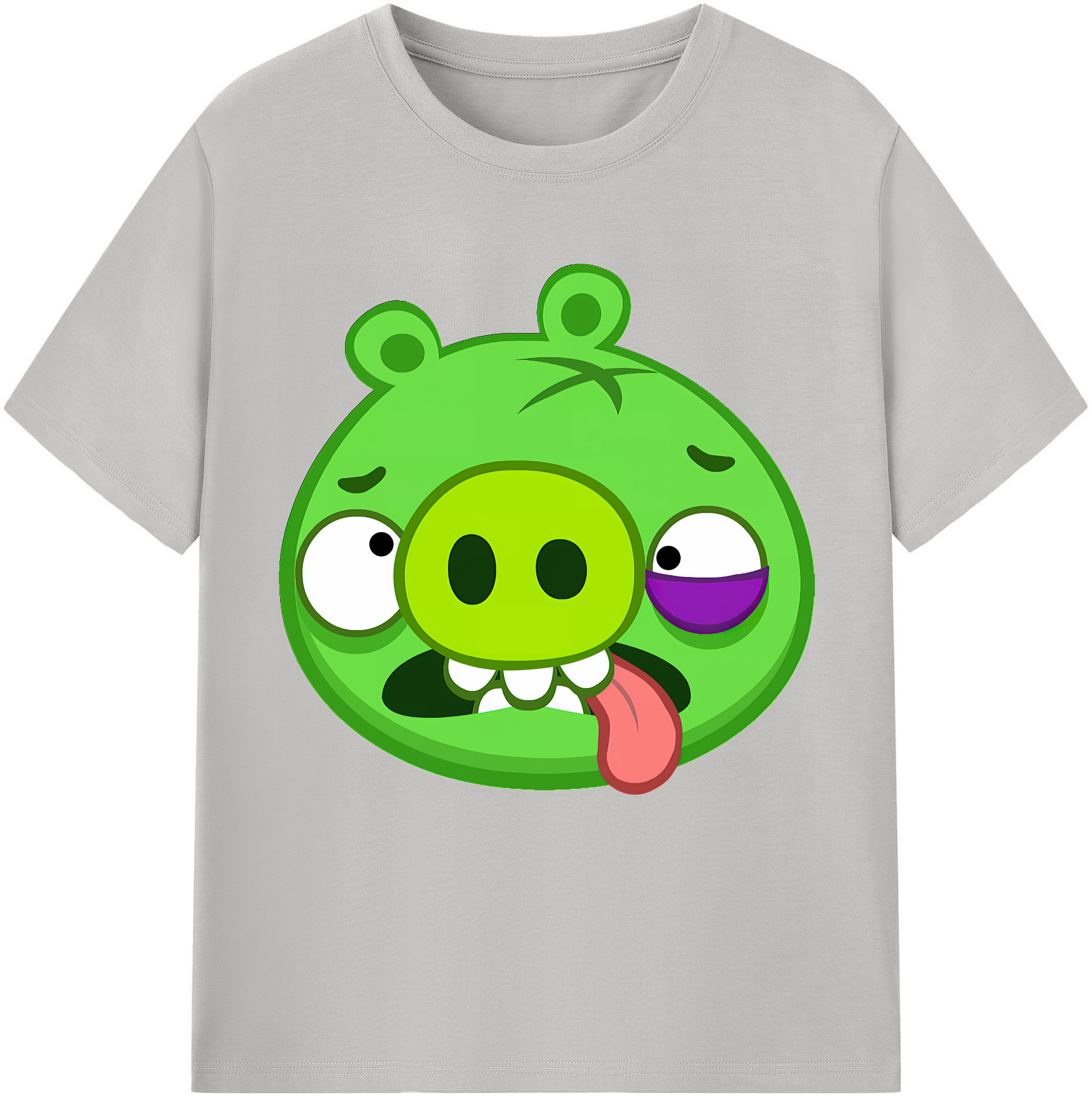 （画像用） Angry Birds アングリーバード レディースカジュアルプリントTシャツ（綿100％）