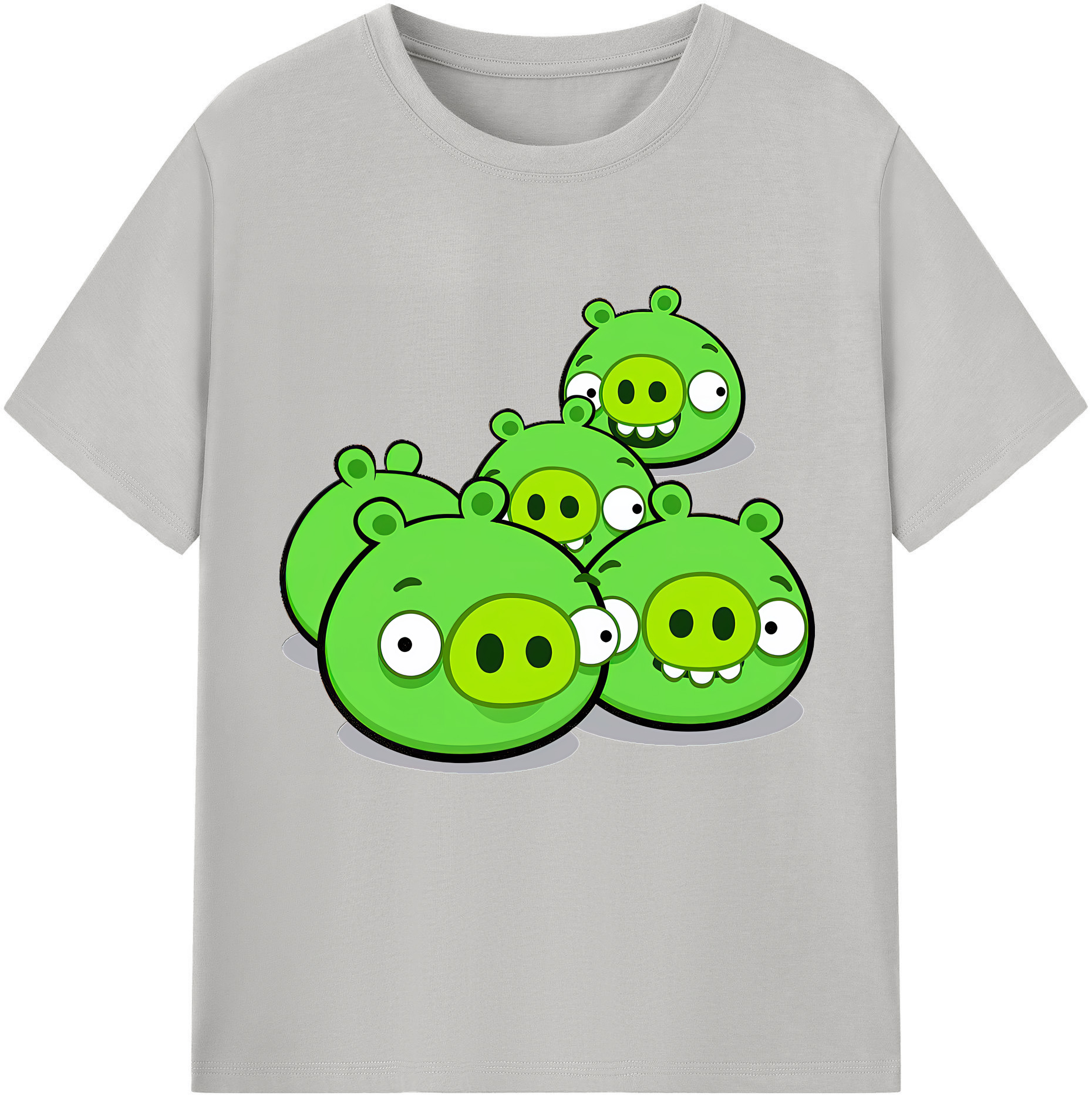 （画像用） Angry Birds アングリーバード レディースカジュアルプリントTシャツ（綿100％）