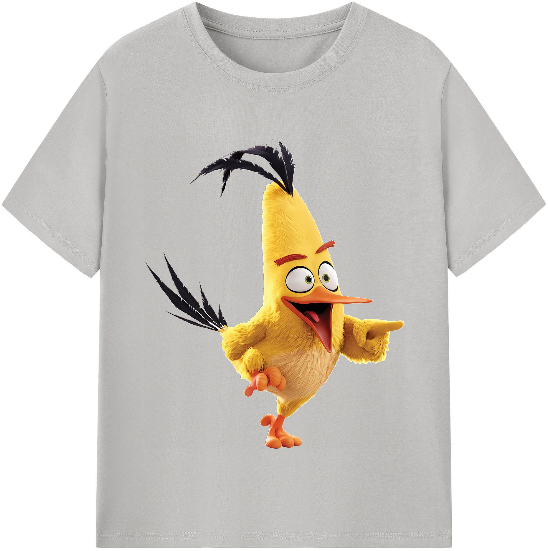 （画像用） Angry Birds アングリーバード レディースカジュアルプリントTシャツ（綿100％）