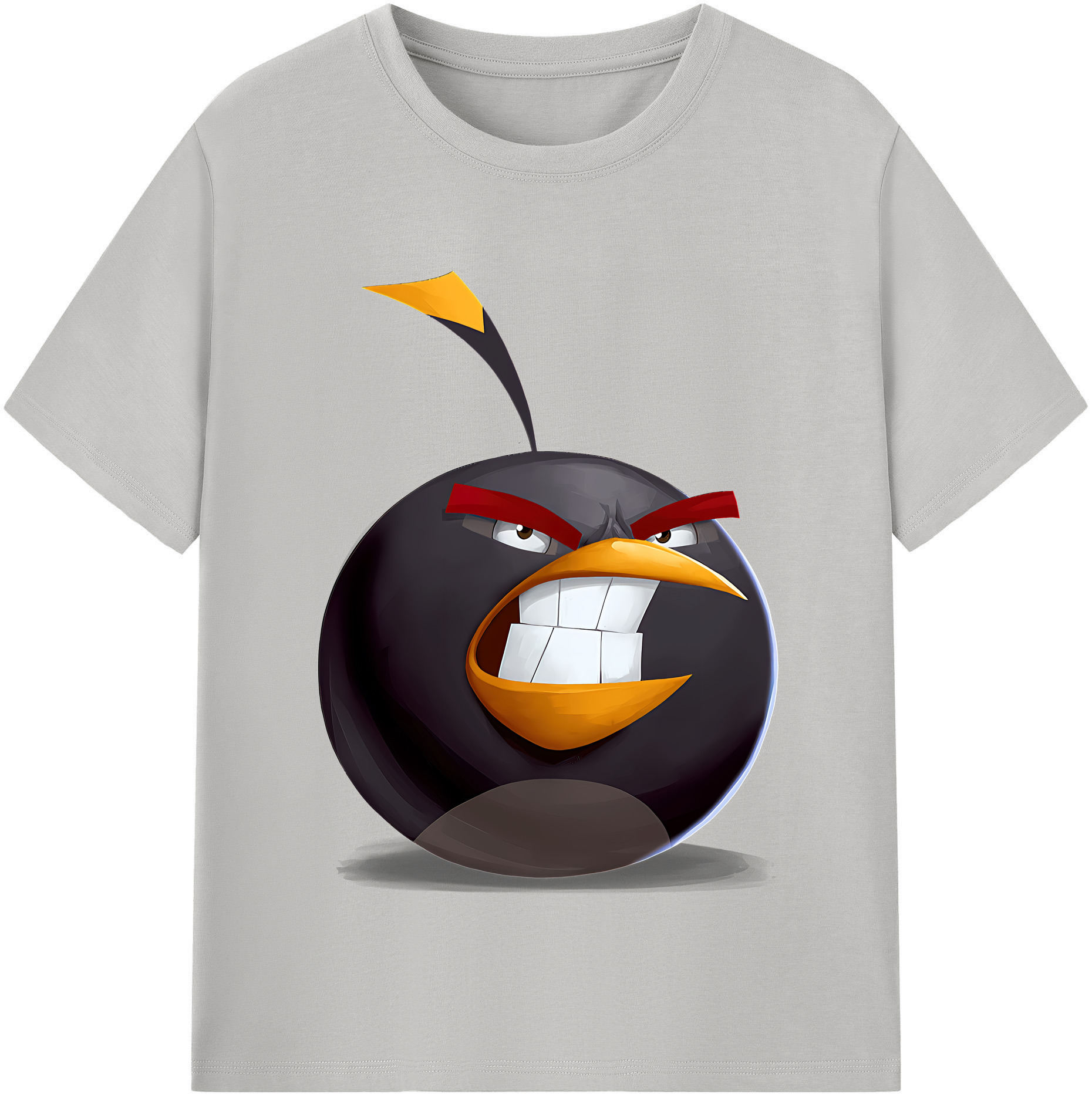 （画像用） Angry Birds アングリーバード レディースカジュアルプリントTシャツ（綿100％）