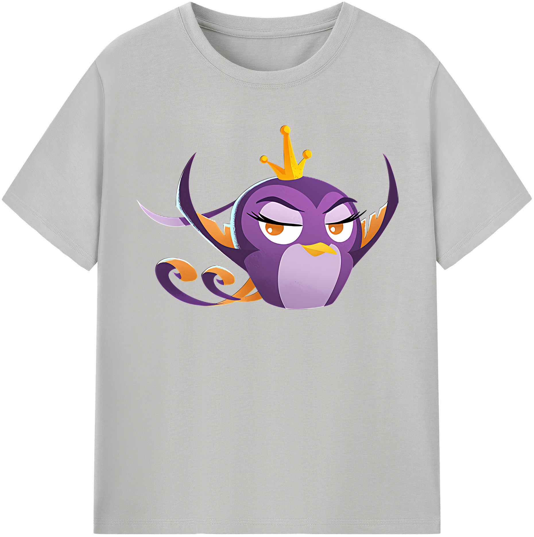 （画像用） Angry Birds アングリーバード レディースカジュアルプリントTシャツ（綿100％）