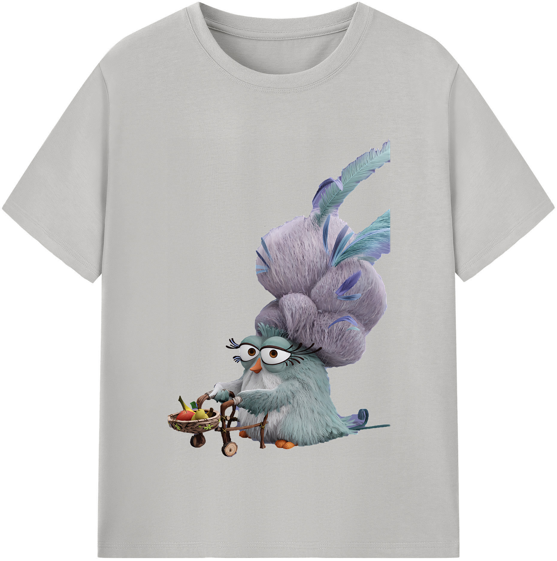 （画像用） Angry Birds アングリーバード レディースカジュアルプリントTシャツ（綿100％）