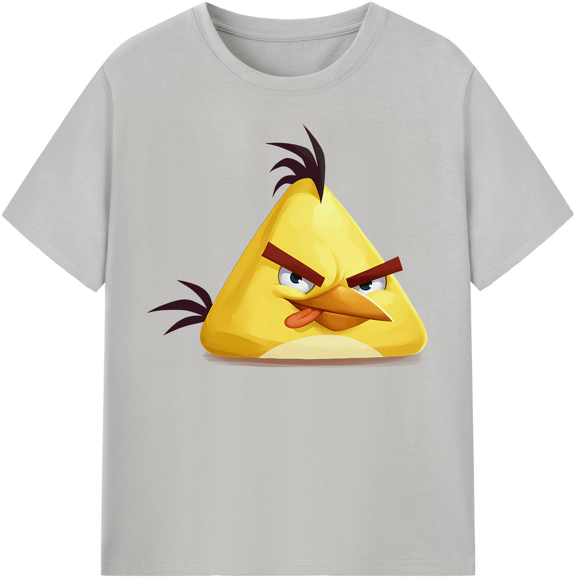 （画像用） Angry Birds アングリーバード レディースカジュアルプリントTシャツ（綿100％）