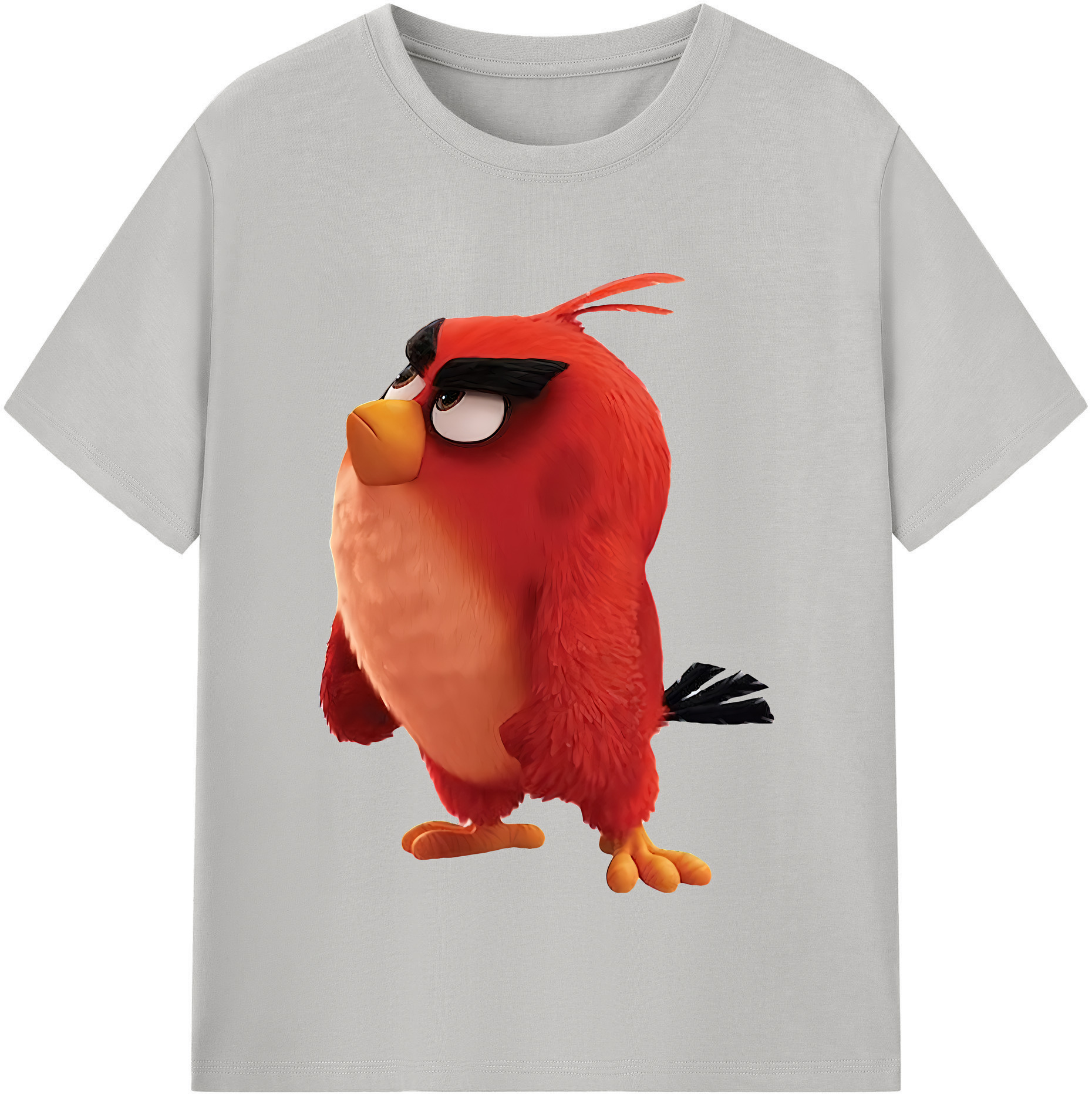 （画像用） Angry Birds アングリーバード レディースカジュアルプリントTシャツ（綿100％）