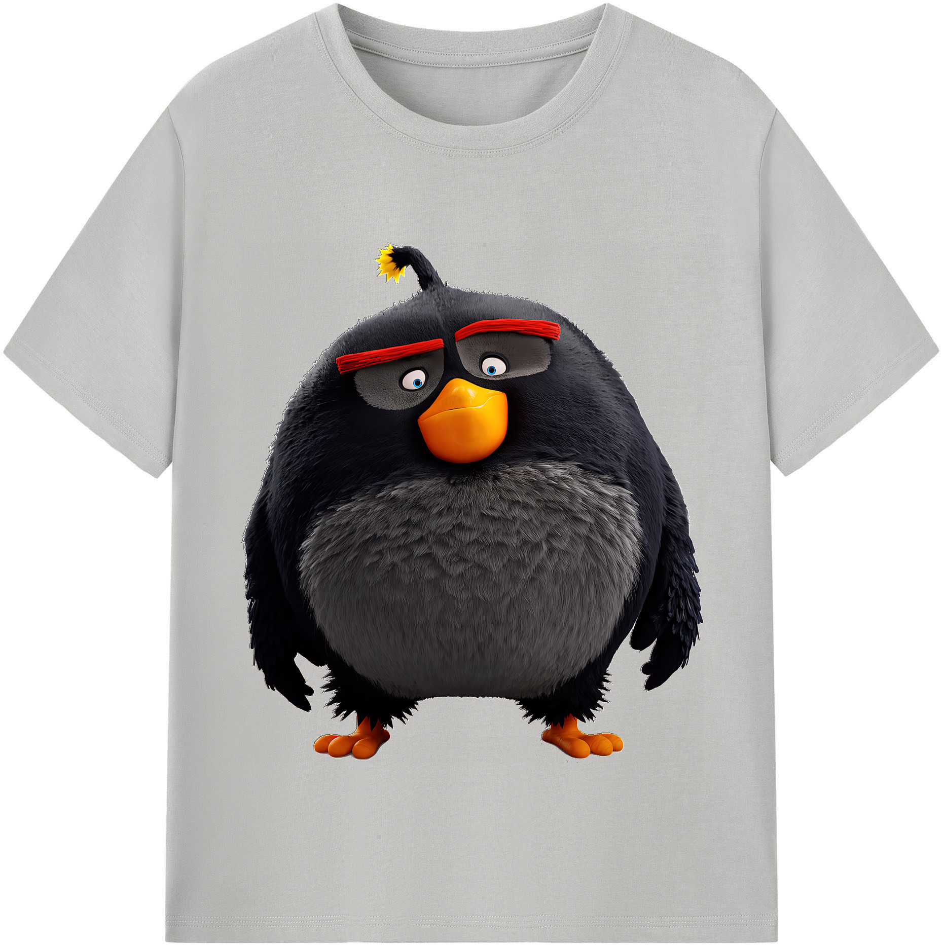 （画像用） Angry Birds アングリーバード レディースカジュアルプリントTシャツ（綿100％）