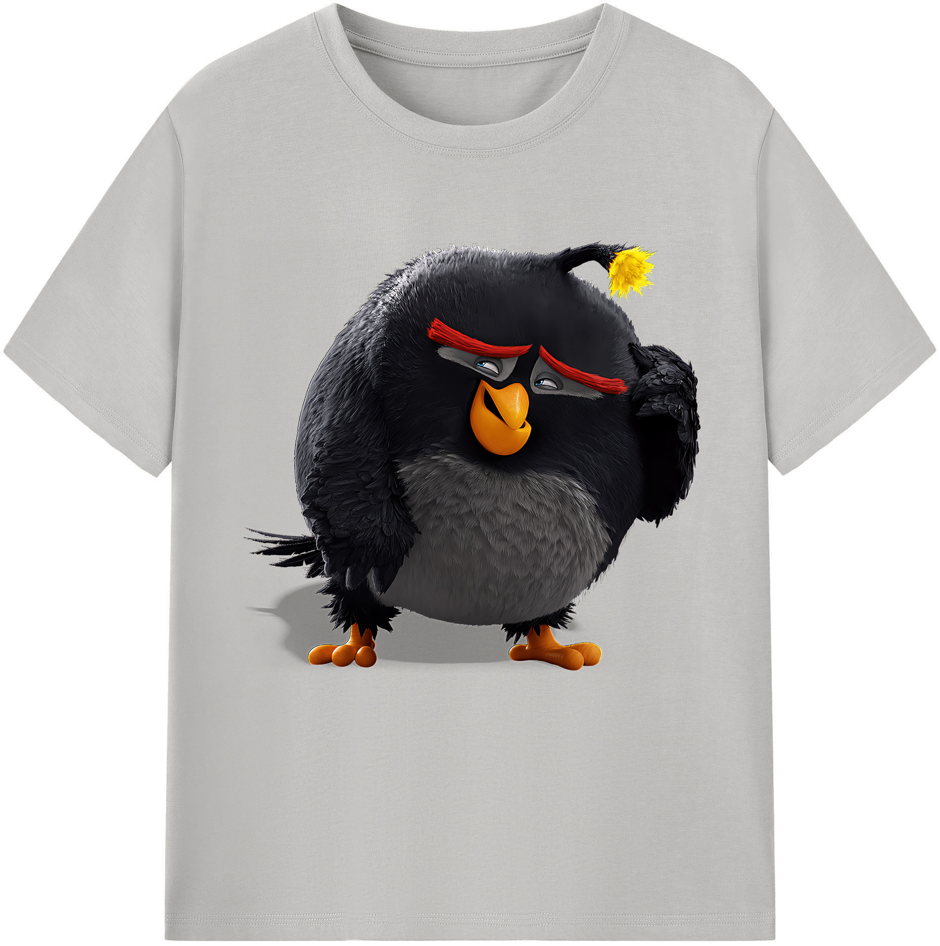 （画像用） Angry Birds アングリーバード レディースカジュアルプリントTシャツ（綿100％）