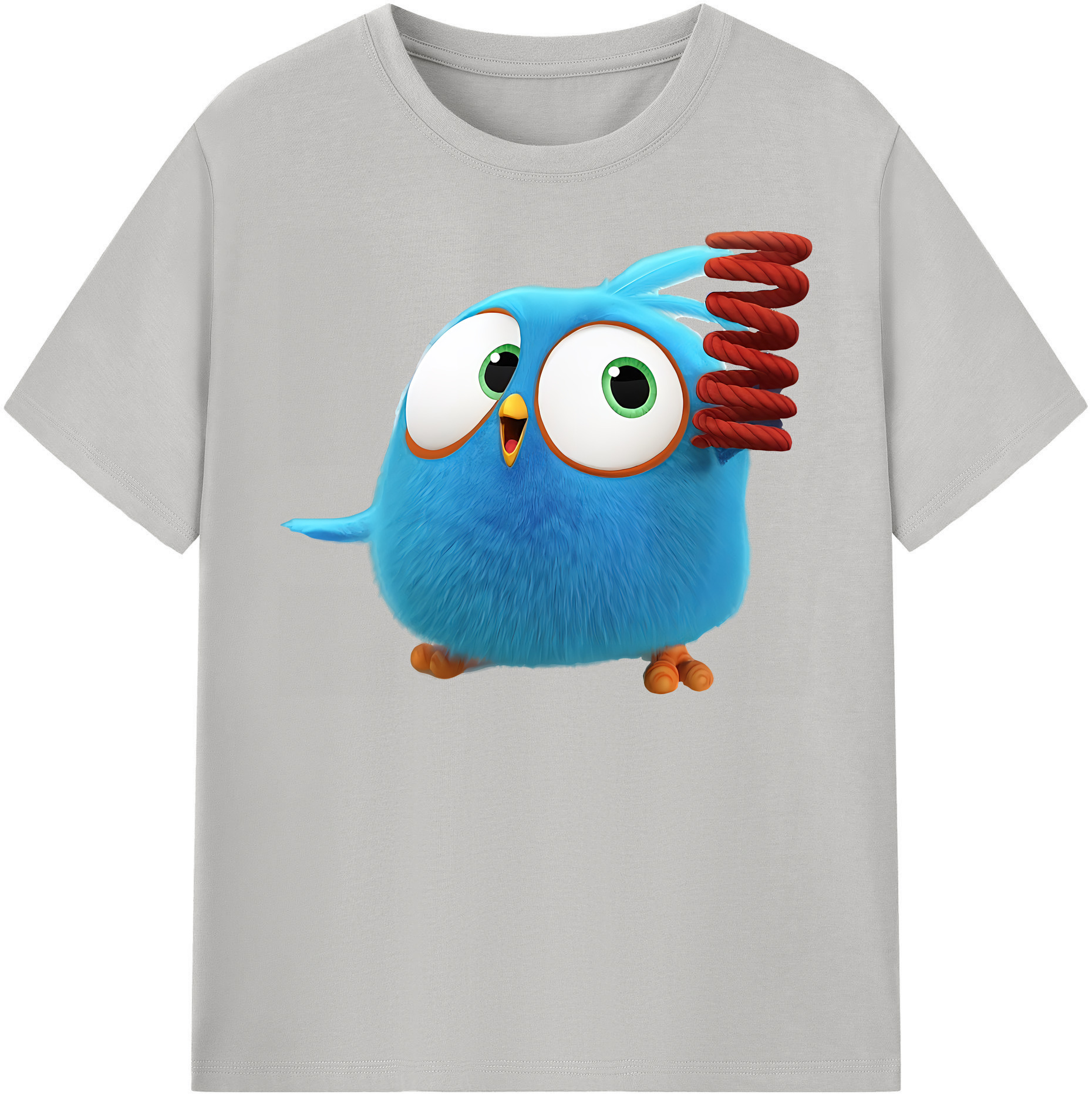 （画像用） Angry Birds アングリーバード レディースカジュアルプリントTシャツ（綿100％）