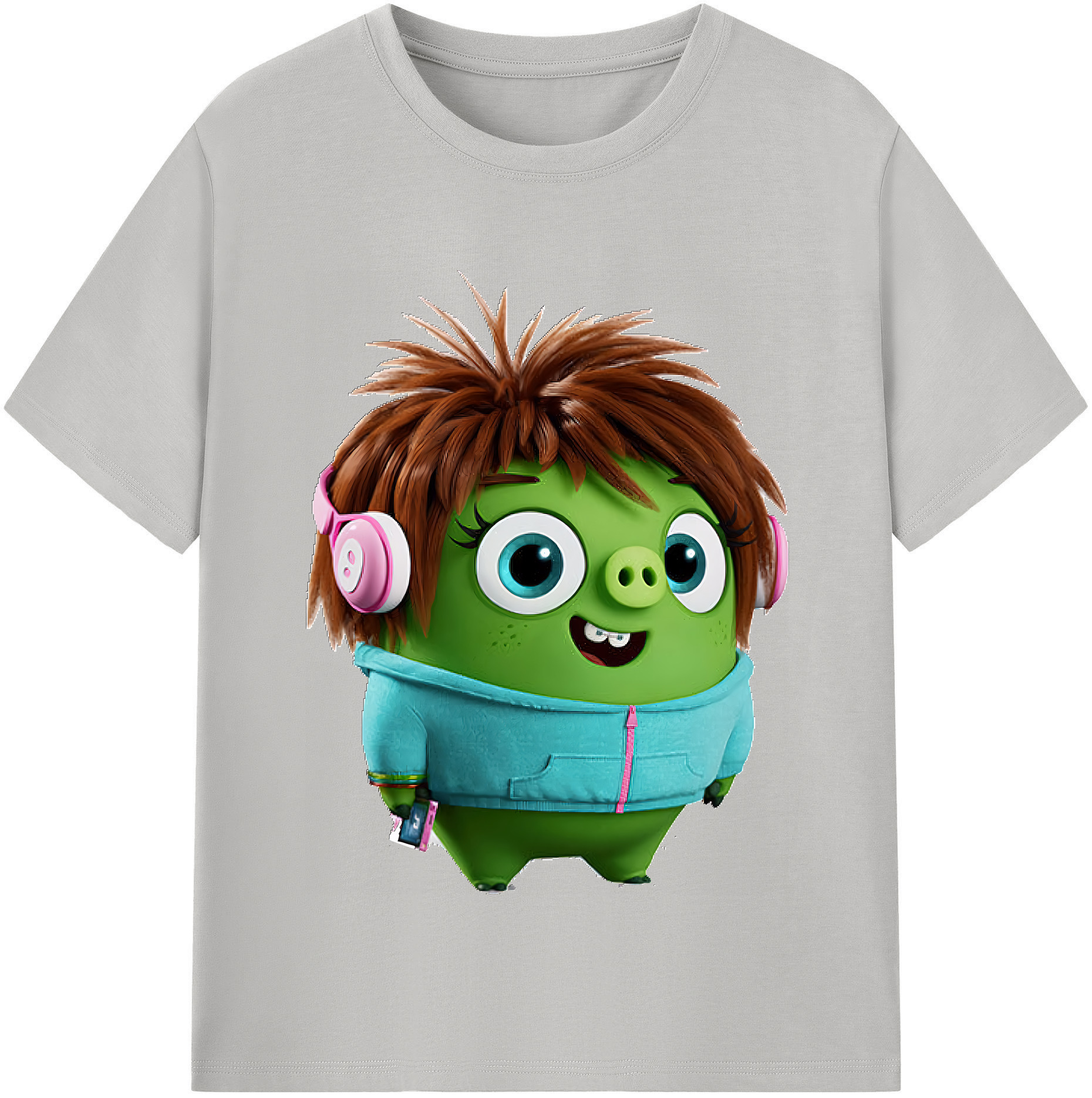 （画像用） Angry Birds アングリーバード レディースカジュアルプリントTシャツ（綿100％）