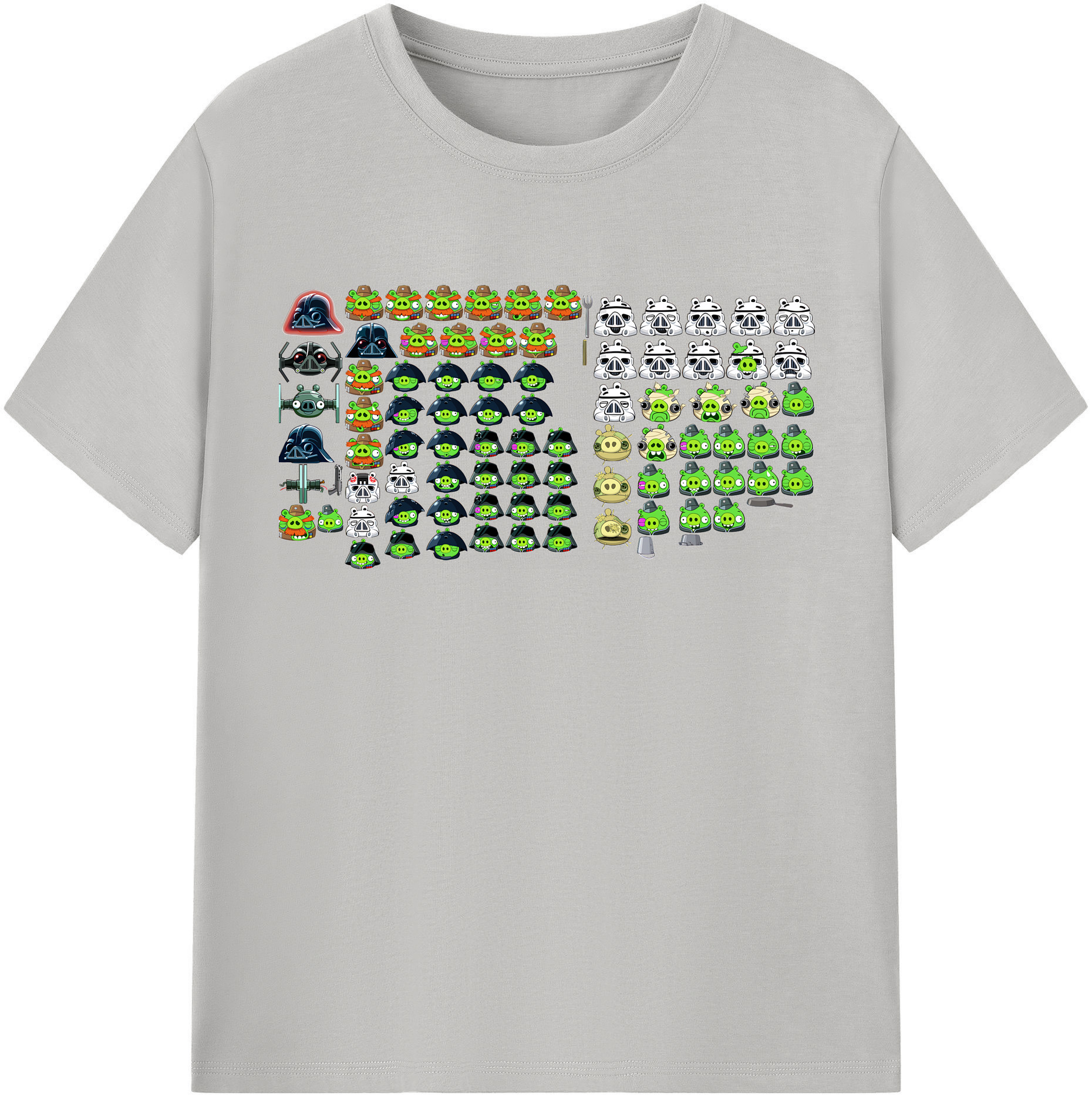 （画像用） Angry Birds アングリーバード レディースカジュアルプリントTシャツ（綿100％）