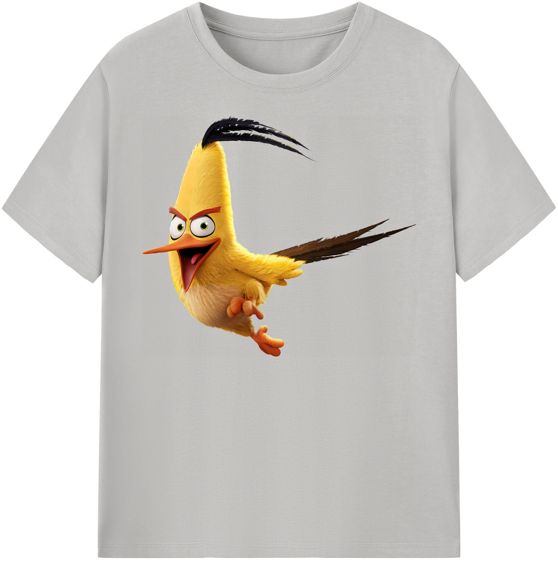 （画像用） Angry Birds アングリーバード レディースカジュアルプリントTシャツ（綿100％）
