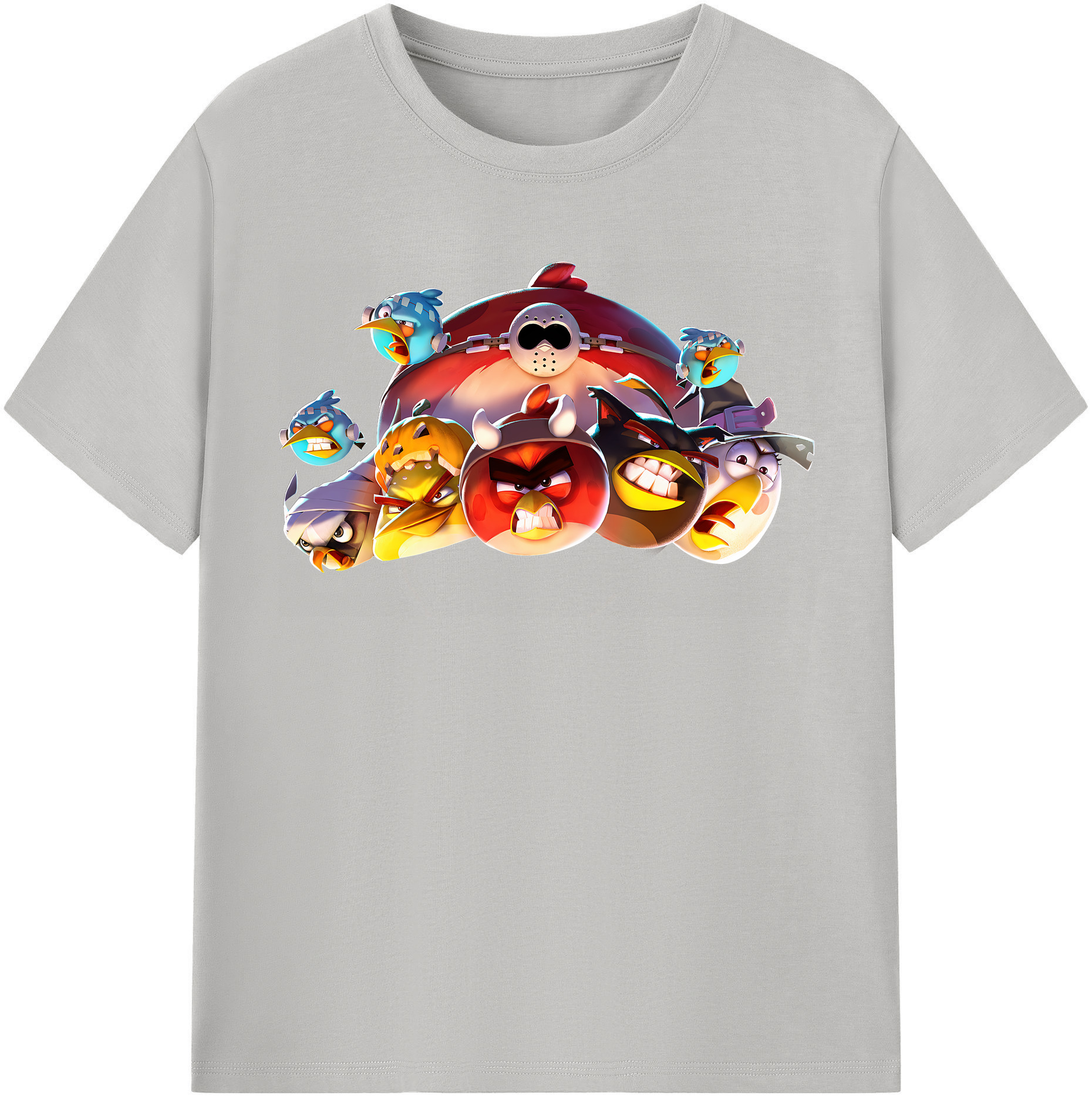 （画像用） Angry Birds アングリーバード レディースカジュアルプリントTシャツ（綿100％）