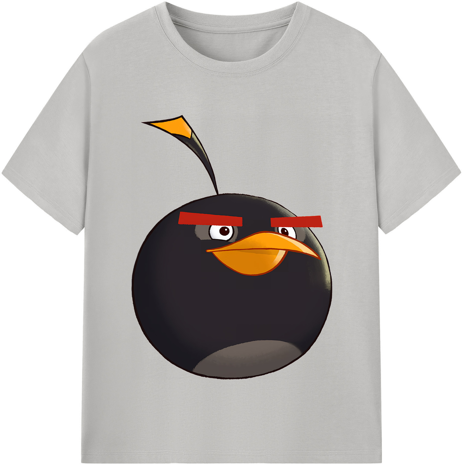 （画像用） Angry Birds アングリーバード レディースカジュアルプリントTシャツ（綿100％）