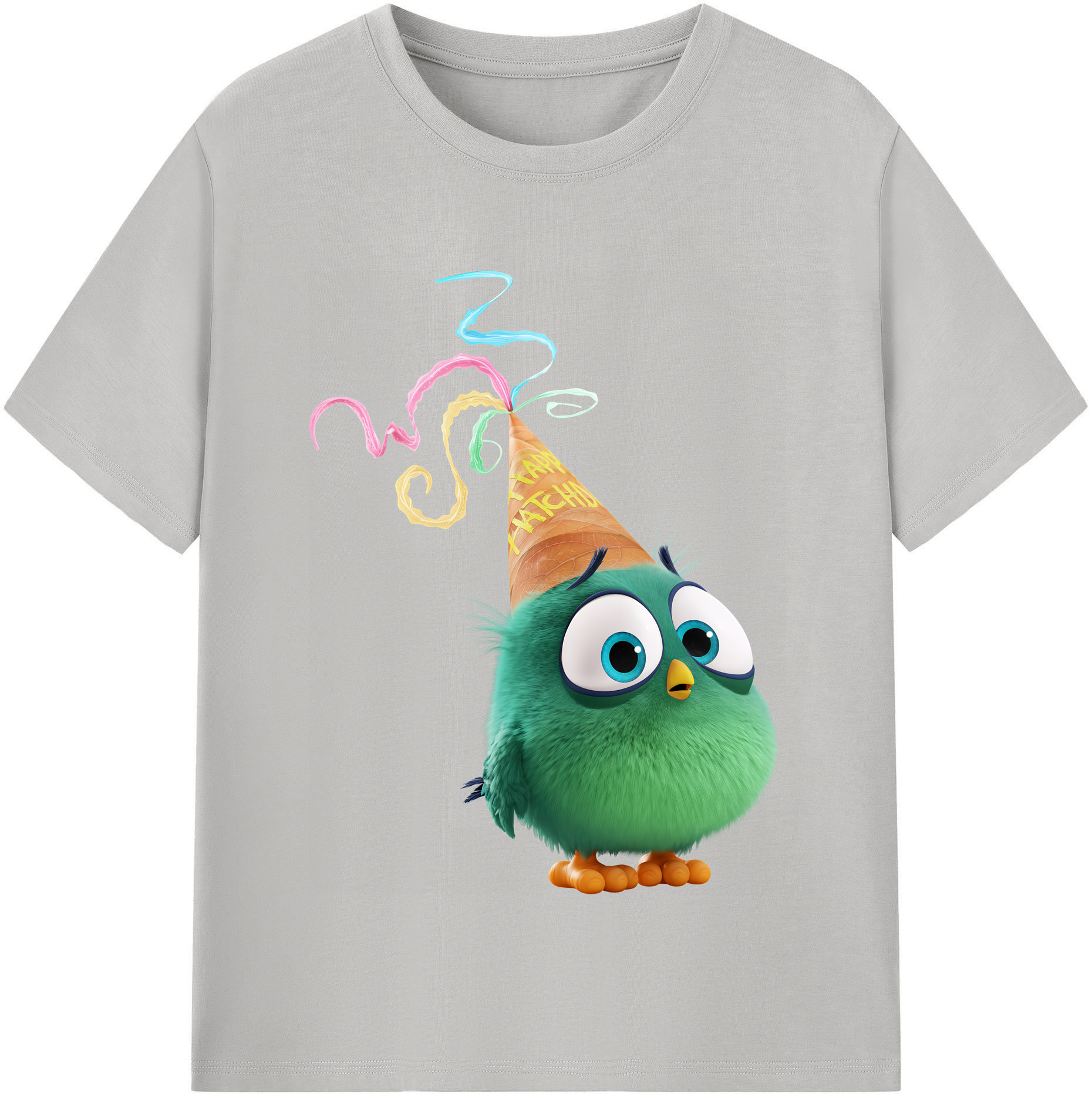（画像用） Angry Birds アングリーバード レディースカジュアルプリントTシャツ（綿100％）