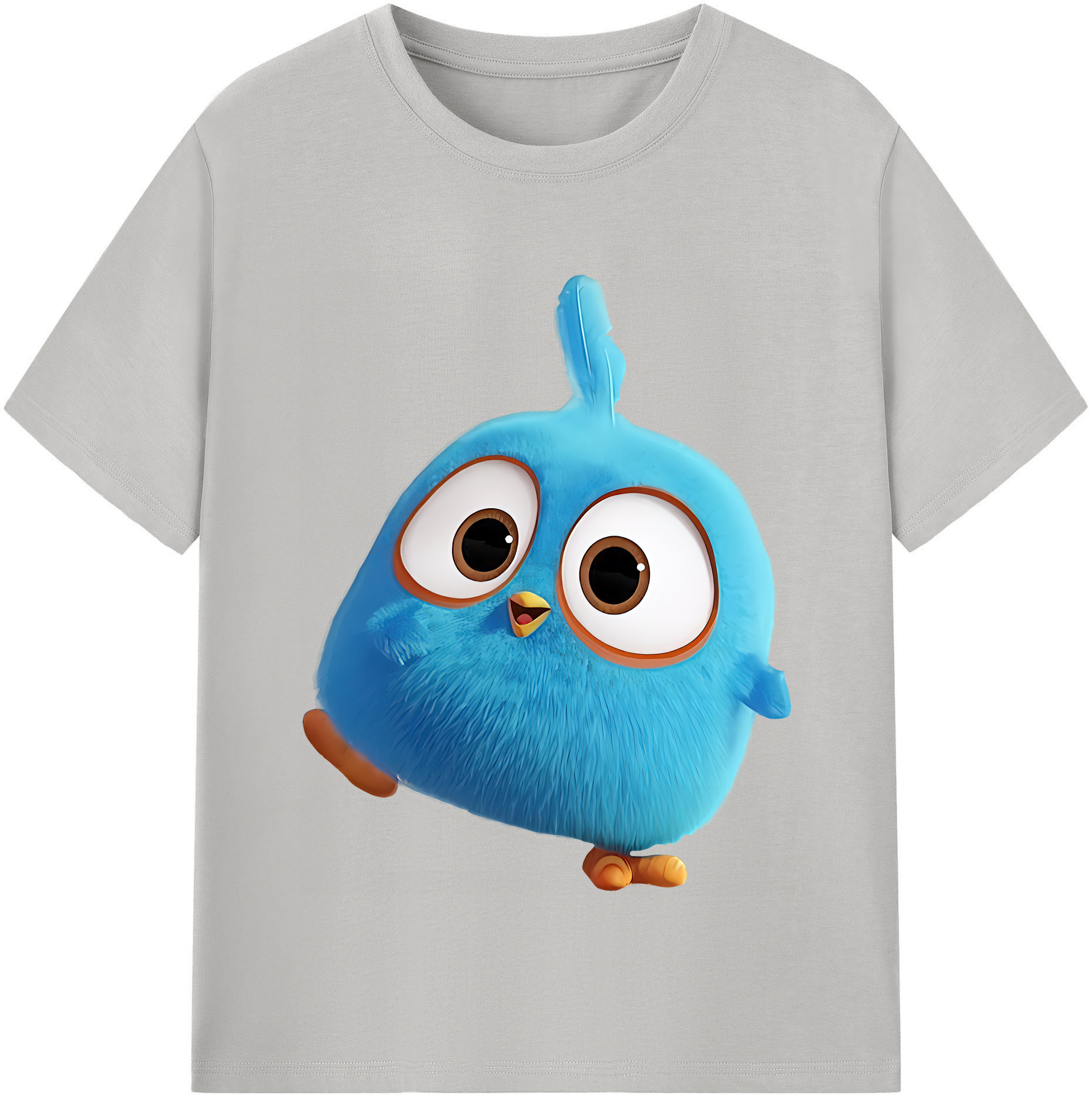 （画像用） Angry Birds アングリーバード レディースカジュアルプリントTシャツ（綿100％）