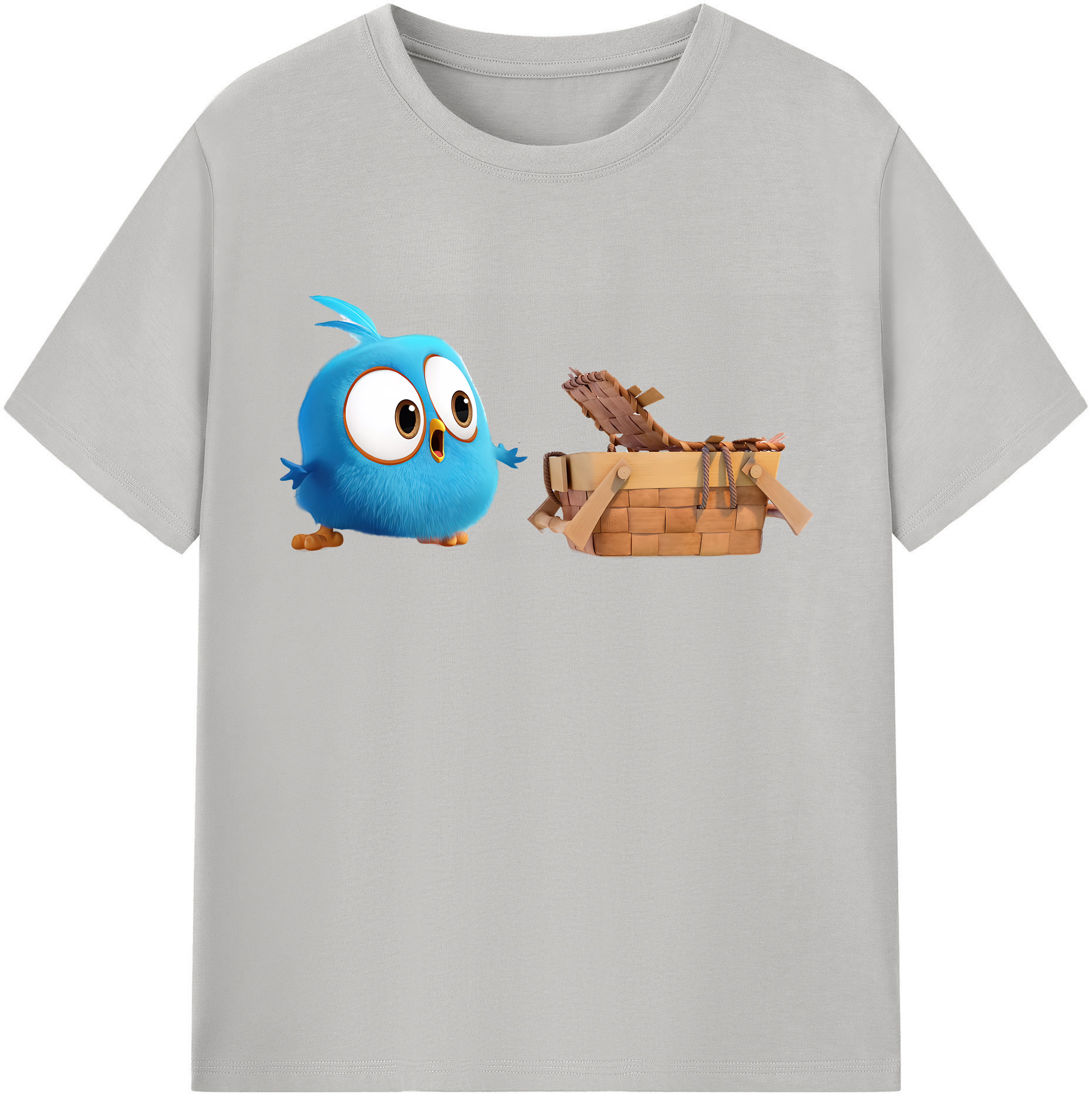 （画像用） Angry Birds アングリーバード レディースカジュアルプリントTシャツ（綿100％）