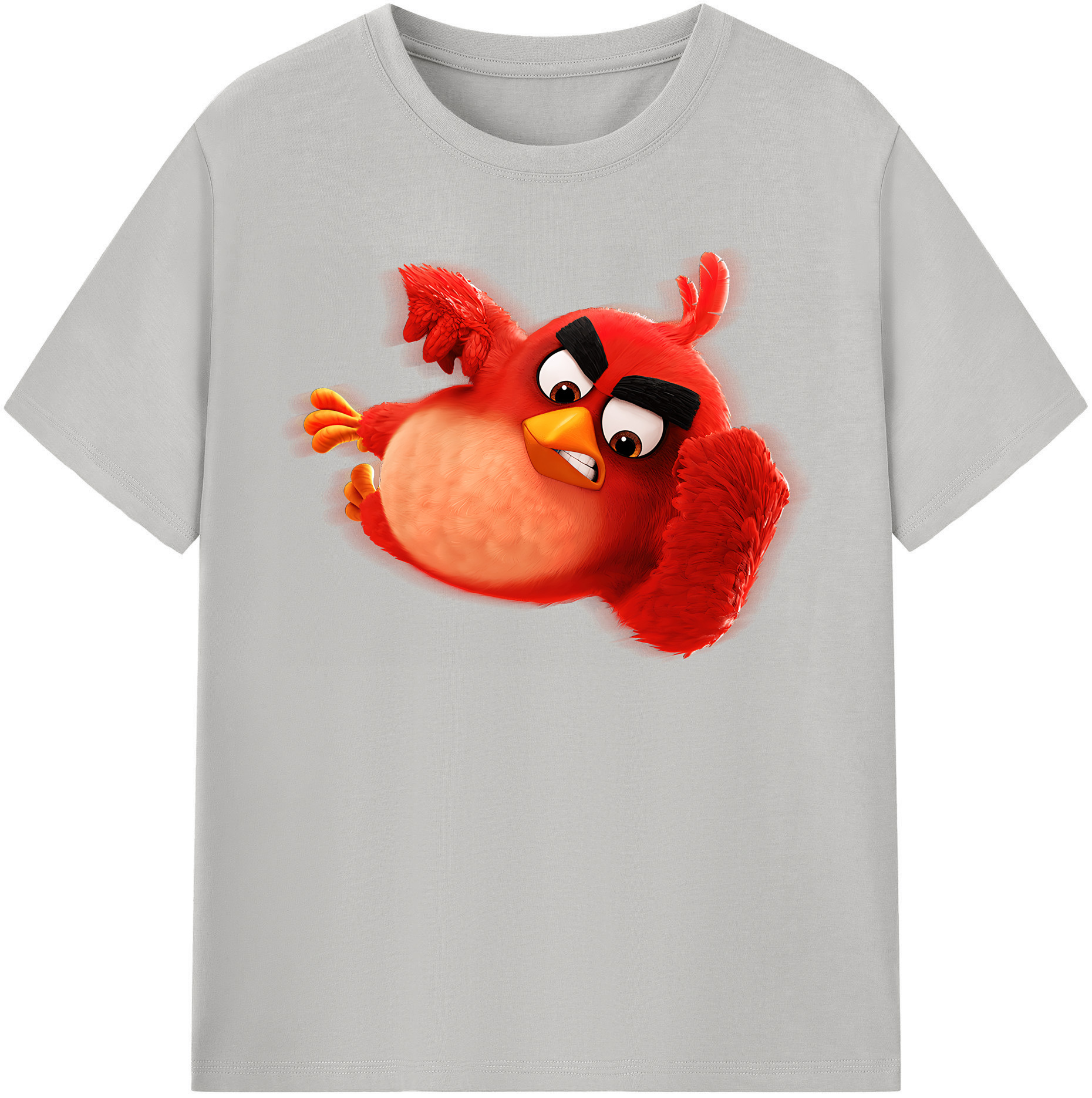 （画像用） Angry Birds アングリーバード レディースカジュアルプリントTシャツ（綿100％）