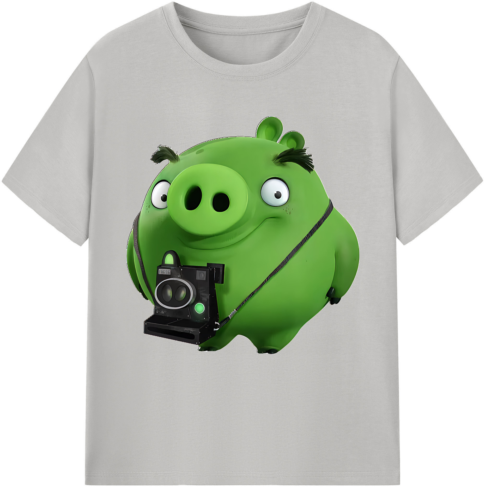 （画像用） Angry Birds アングリーバード レディースカジュアルプリントTシャツ（綿100％）