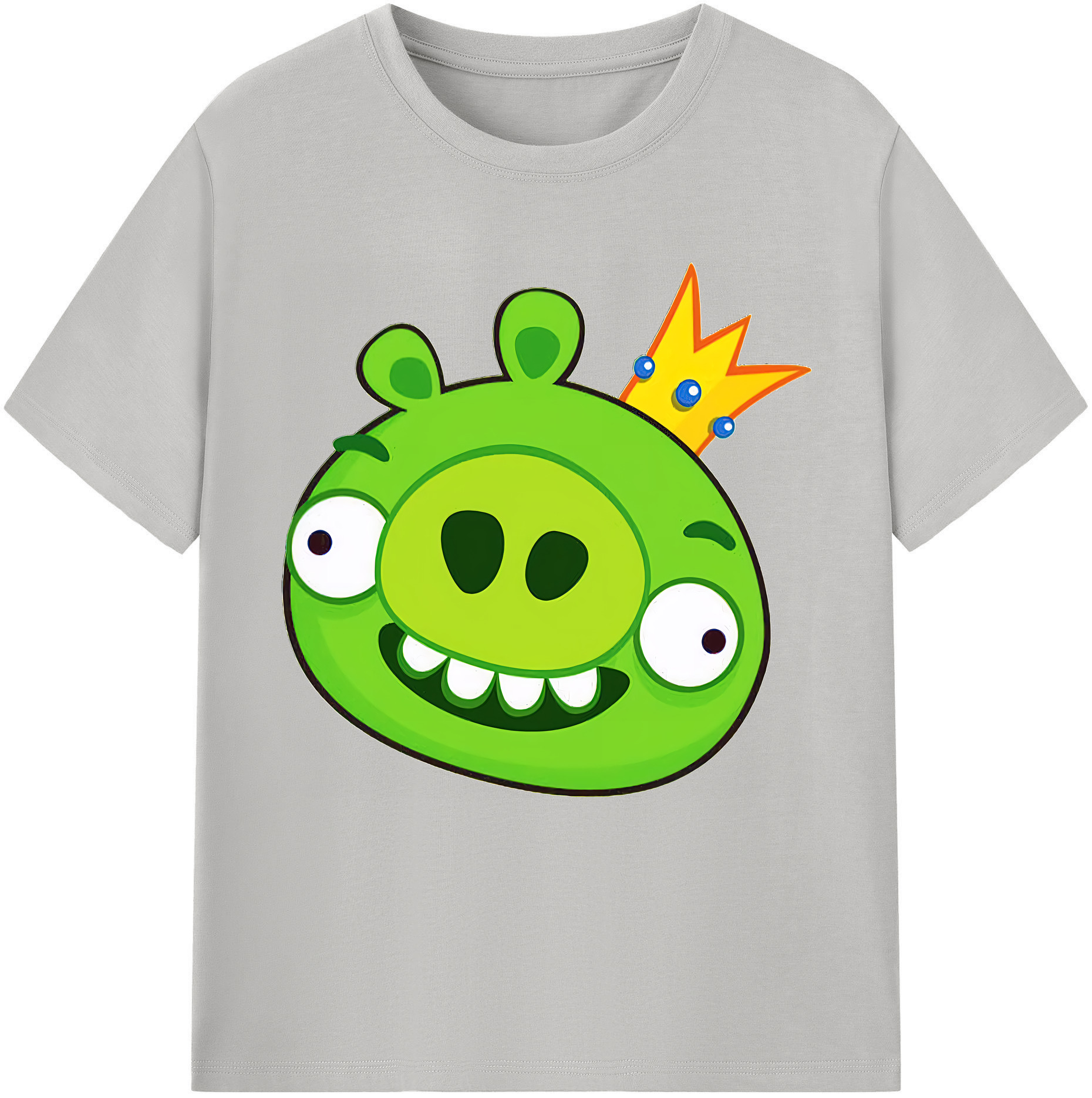（画像用） Angry Birds アングリーバード レディースカジュアルプリントTシャツ（綿100％）