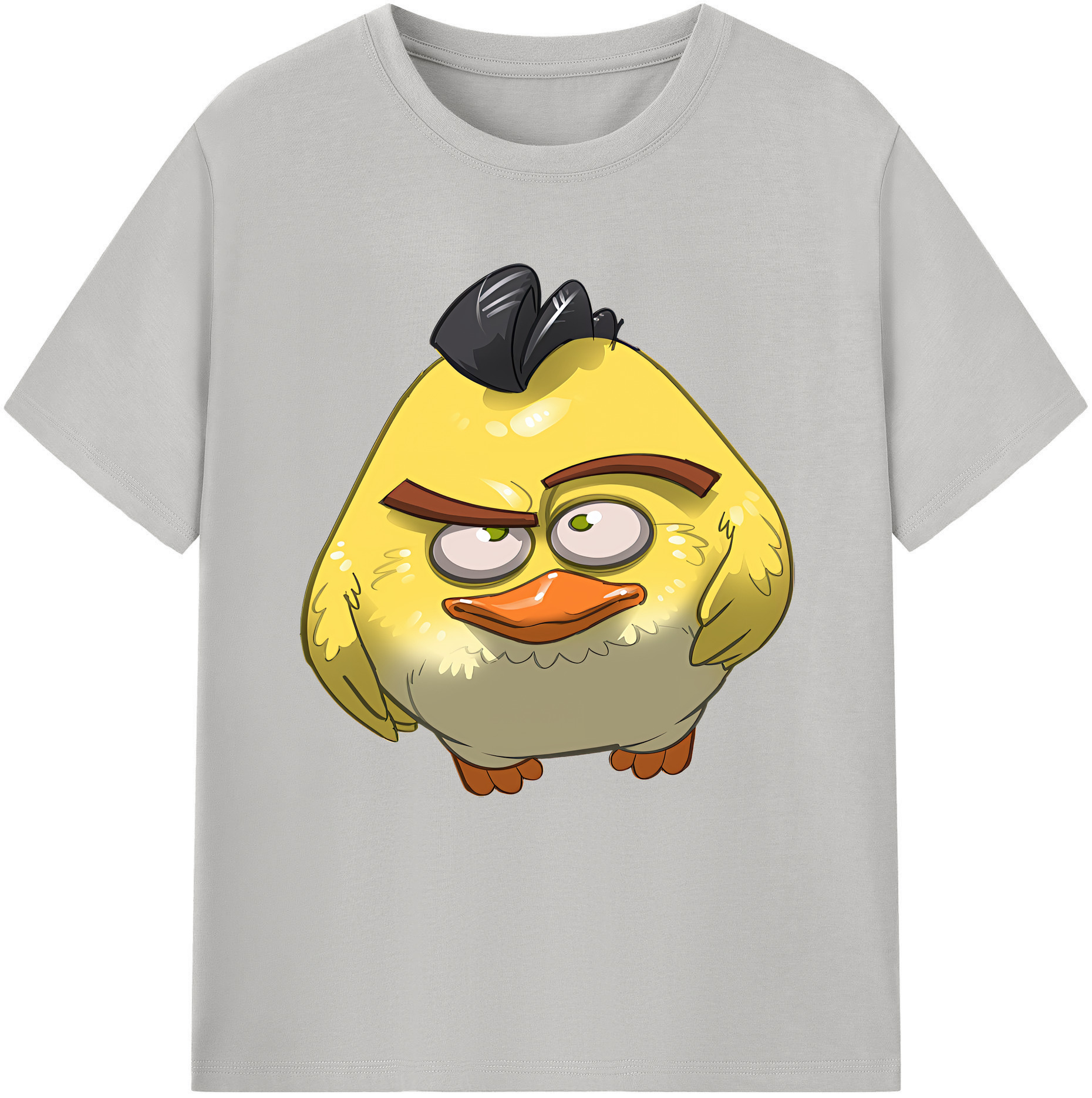 （画像用） Angry Birds アングリーバード レディースカジュアルプリントTシャツ（綿100％）