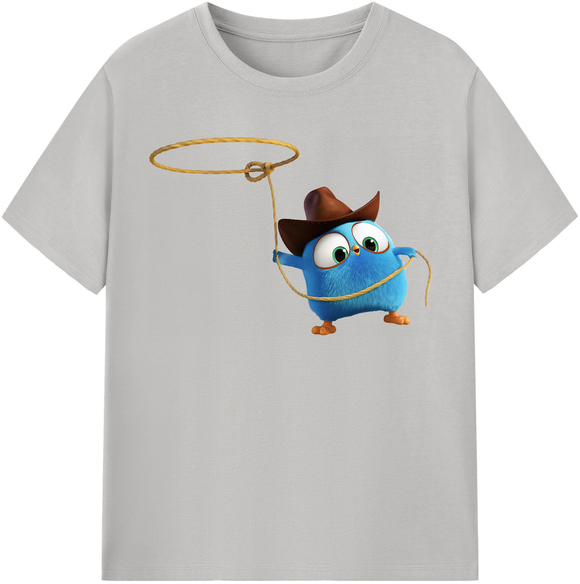 （画像用） Angry Birds アングリーバード レディースカジュアルプリントTシャツ（綿100％）
