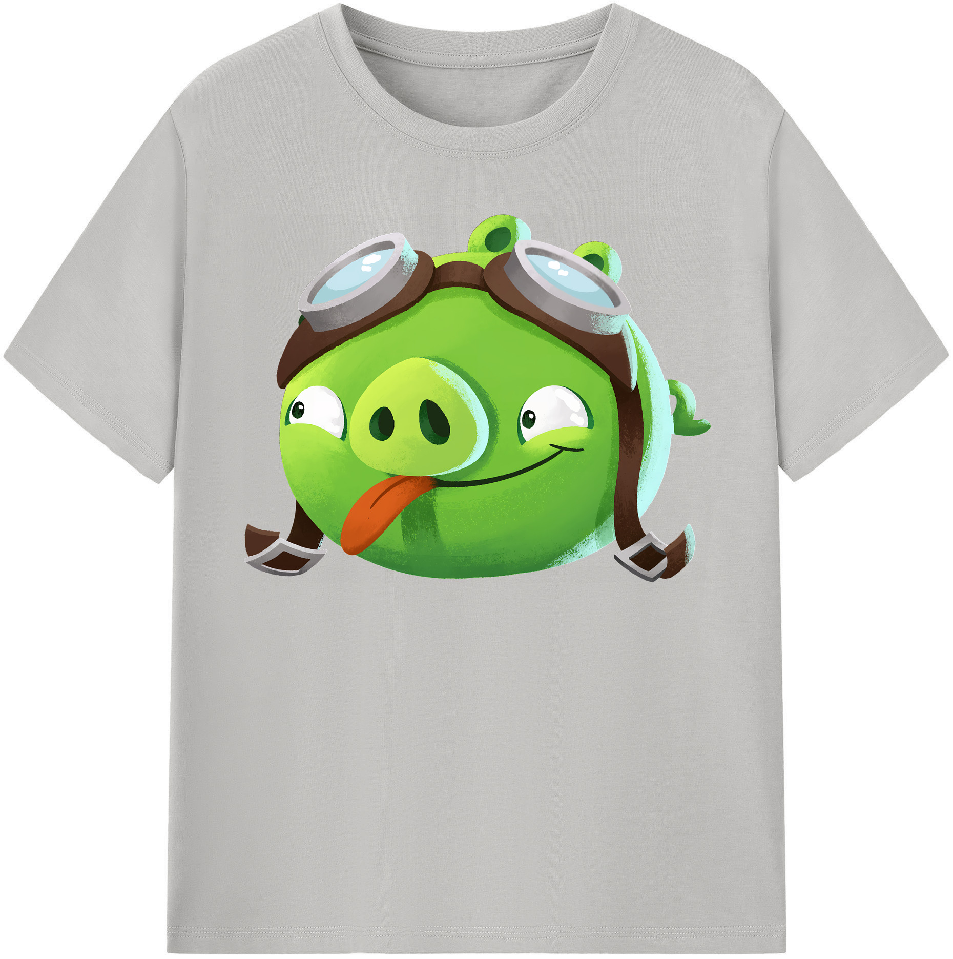 （画像用） Angry Birds アングリーバード レディースカジュアルプリントTシャツ（綿100％）