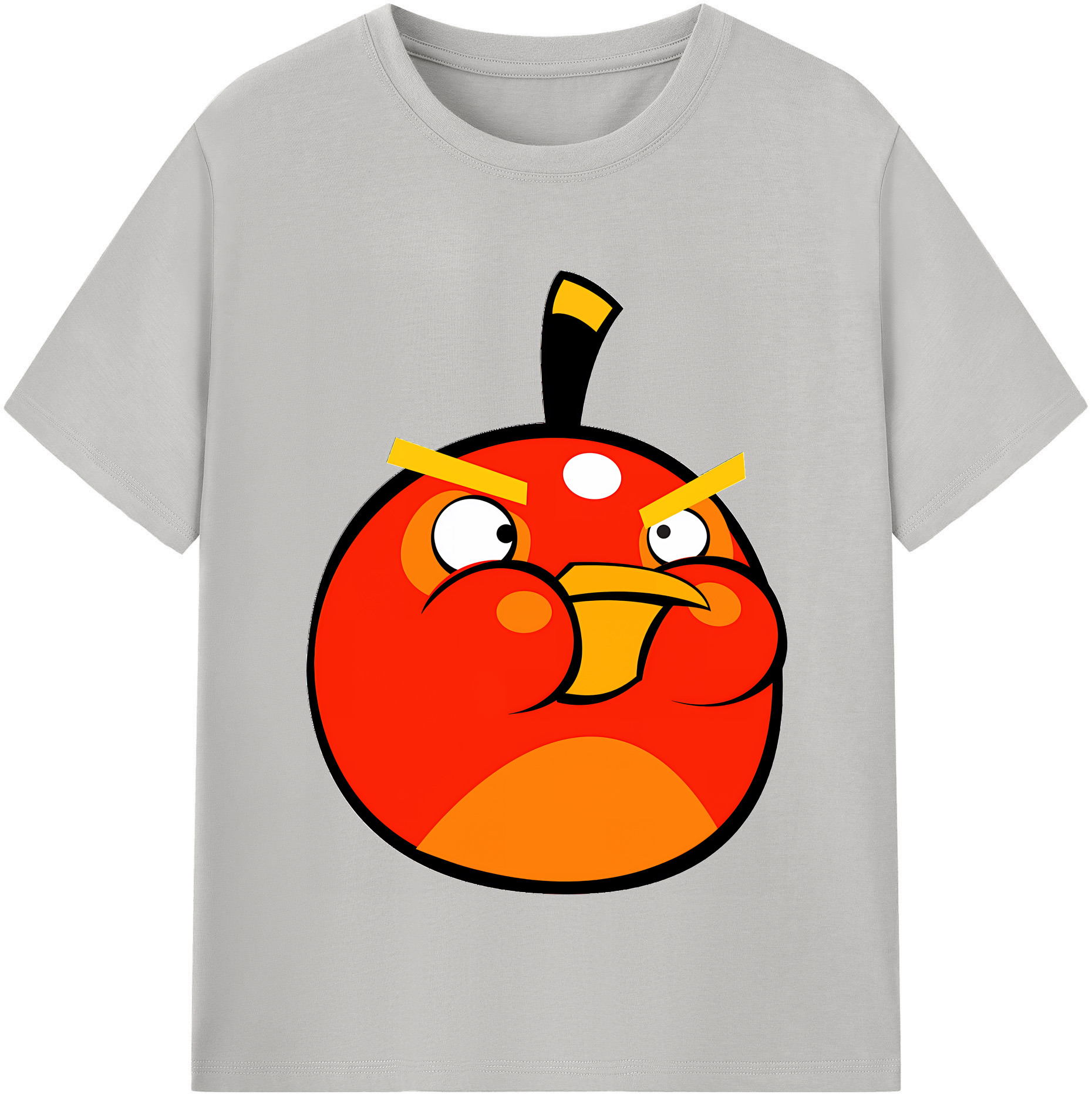 （画像用） Angry Birds アングリーバード レディースカジュアルプリントTシャツ（綿100％）
