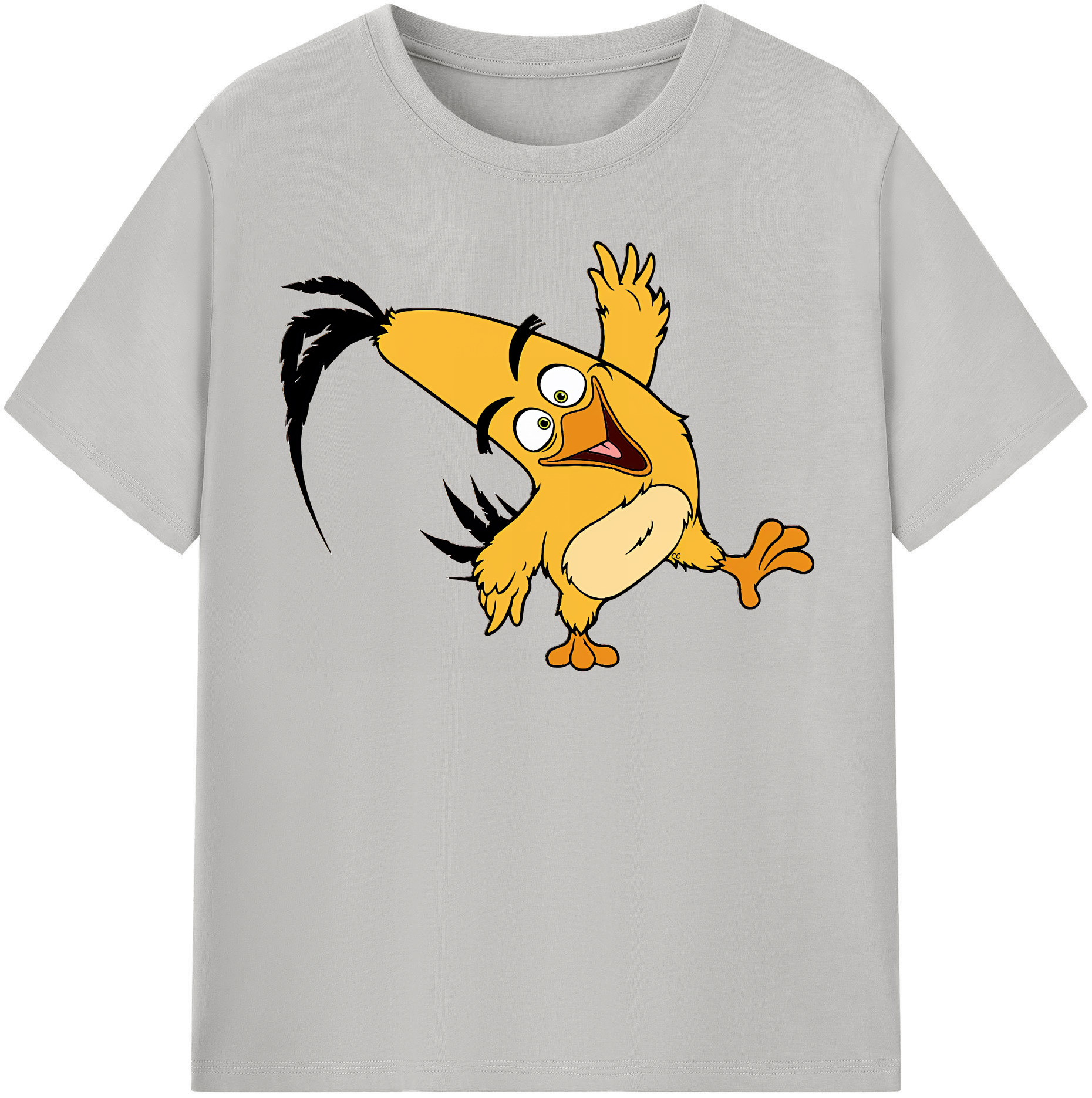 （画像用） Angry Birds アングリーバード レディースカジュアルプリントTシャツ（綿100％）
